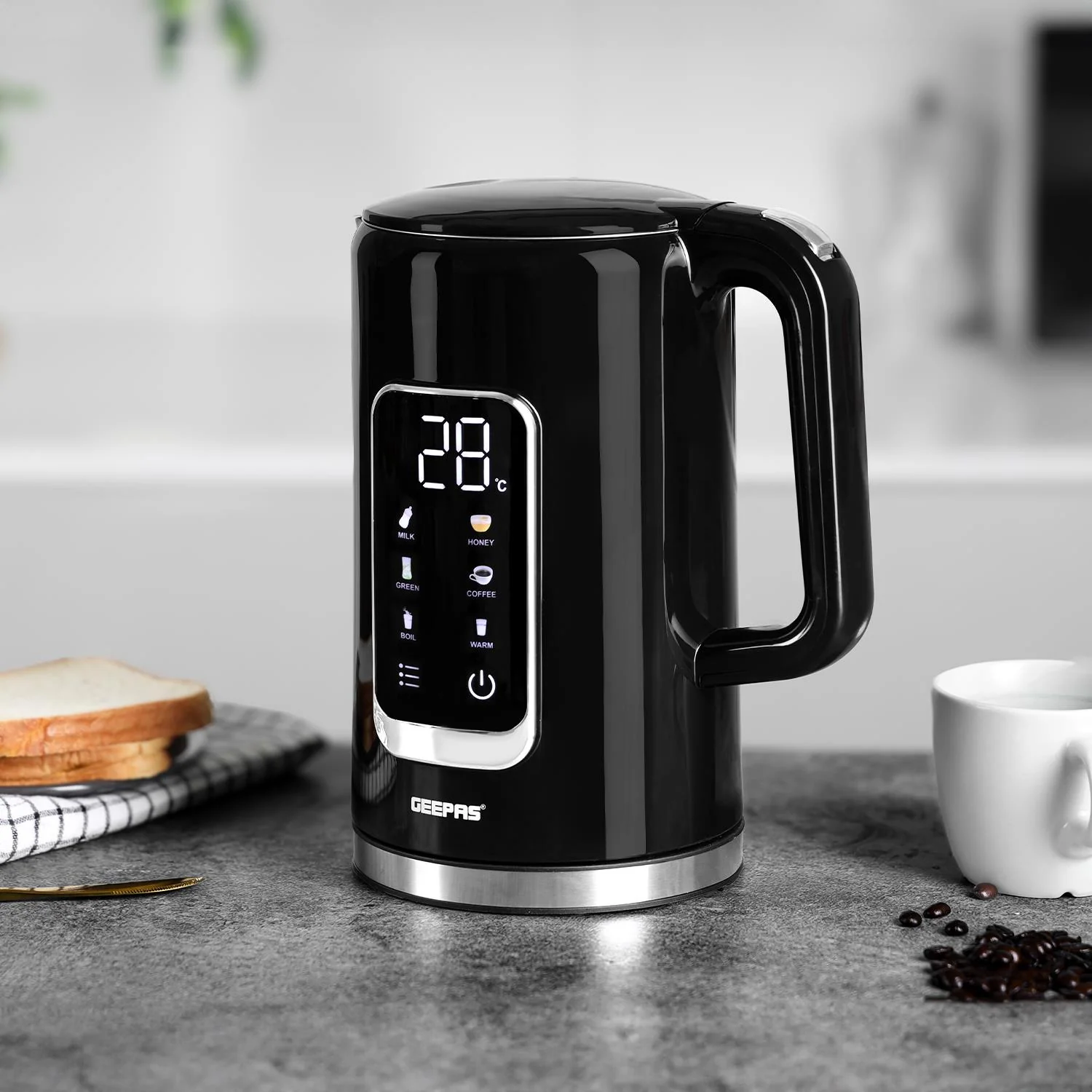 5-In-1 Digital 4-Slice Toaster & Black Digital Kettle Matching Set - Image 7