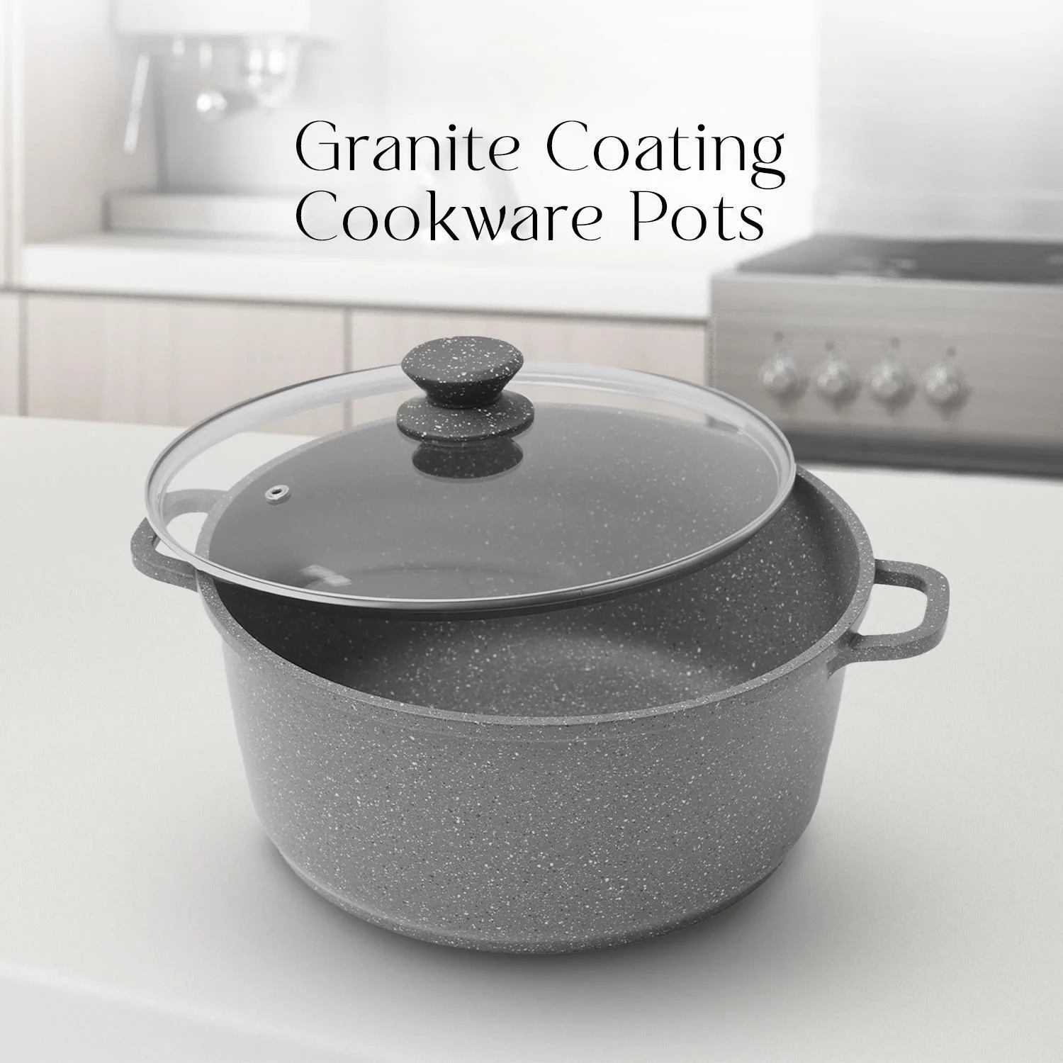 5-Piece Grey Die-Cast Casserole Cookware Set - Image 5