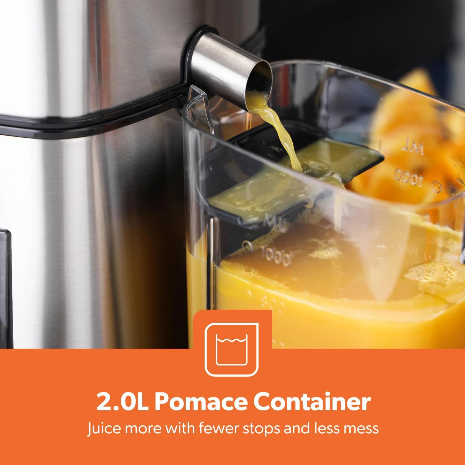 5-Speed Silver Digital Touchscreen Juicer Extractor - Image 4