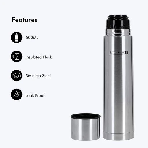 500ml Vacuum Insulated Stainless Steel Flask Bottle - Image 2