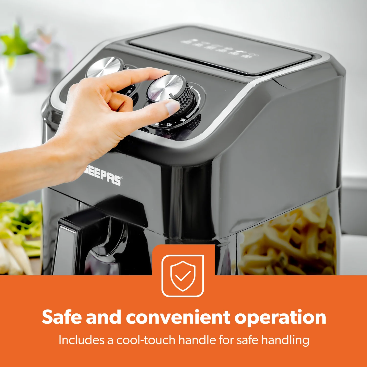 6-in-1 Manual Vortex Rapid Air Fryer 5L + Free Recipe E-Book - Image 5
