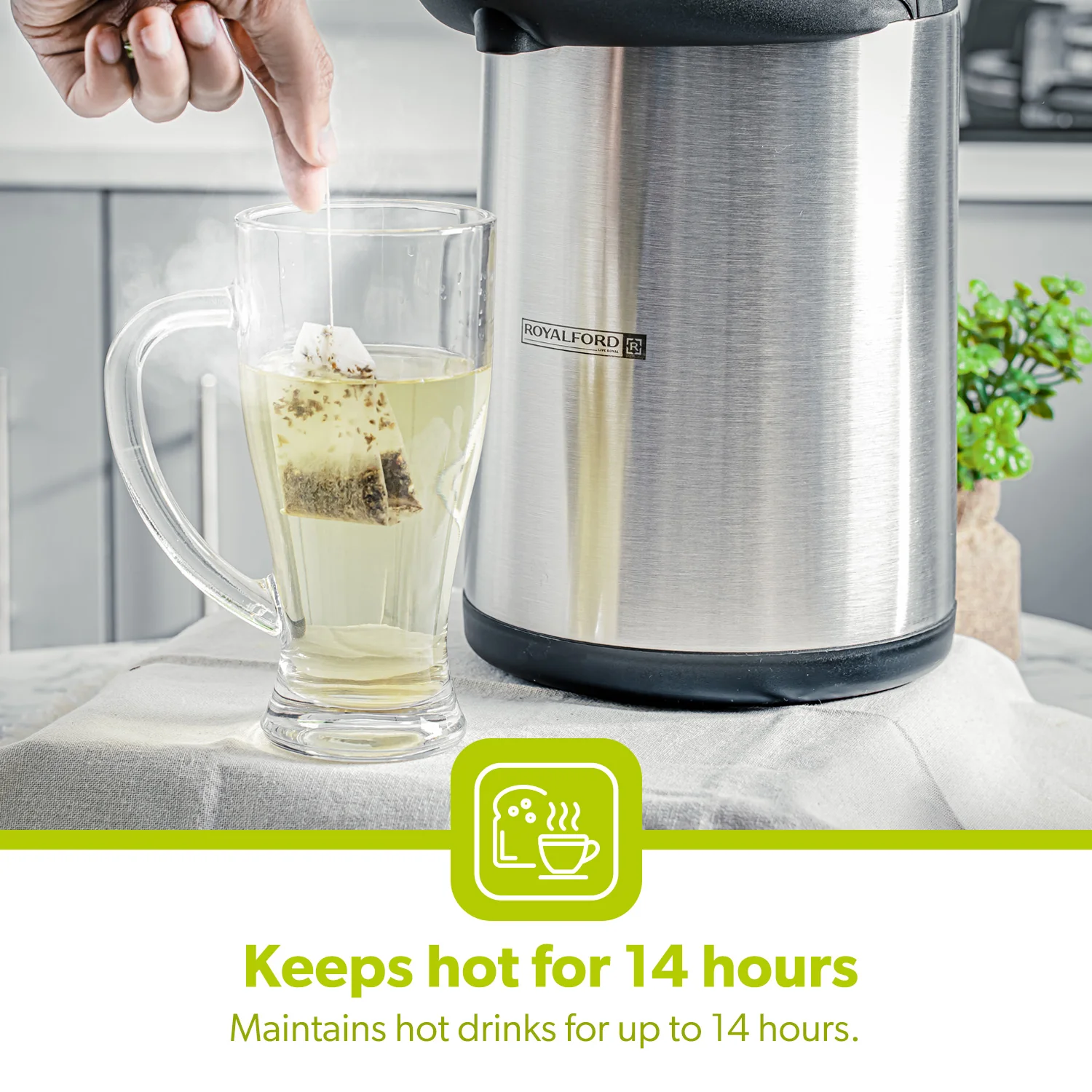 5L Stainless Steel Airpot Flask and Insulated Urn - Image 5