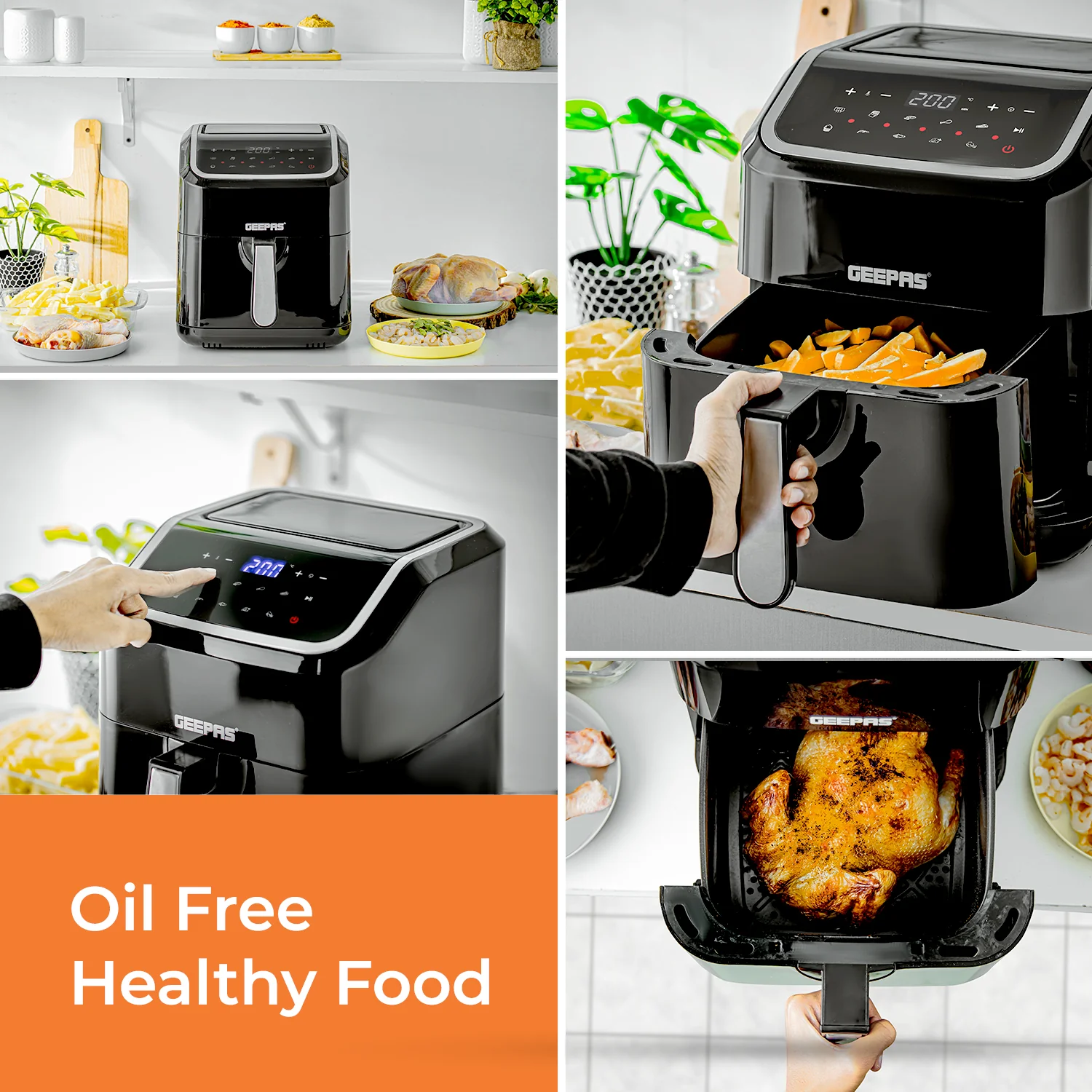 10-In-1 Fast Cook Vortex Air Fryer 5L + Air Fryer Recipe E-Book - Image 4
