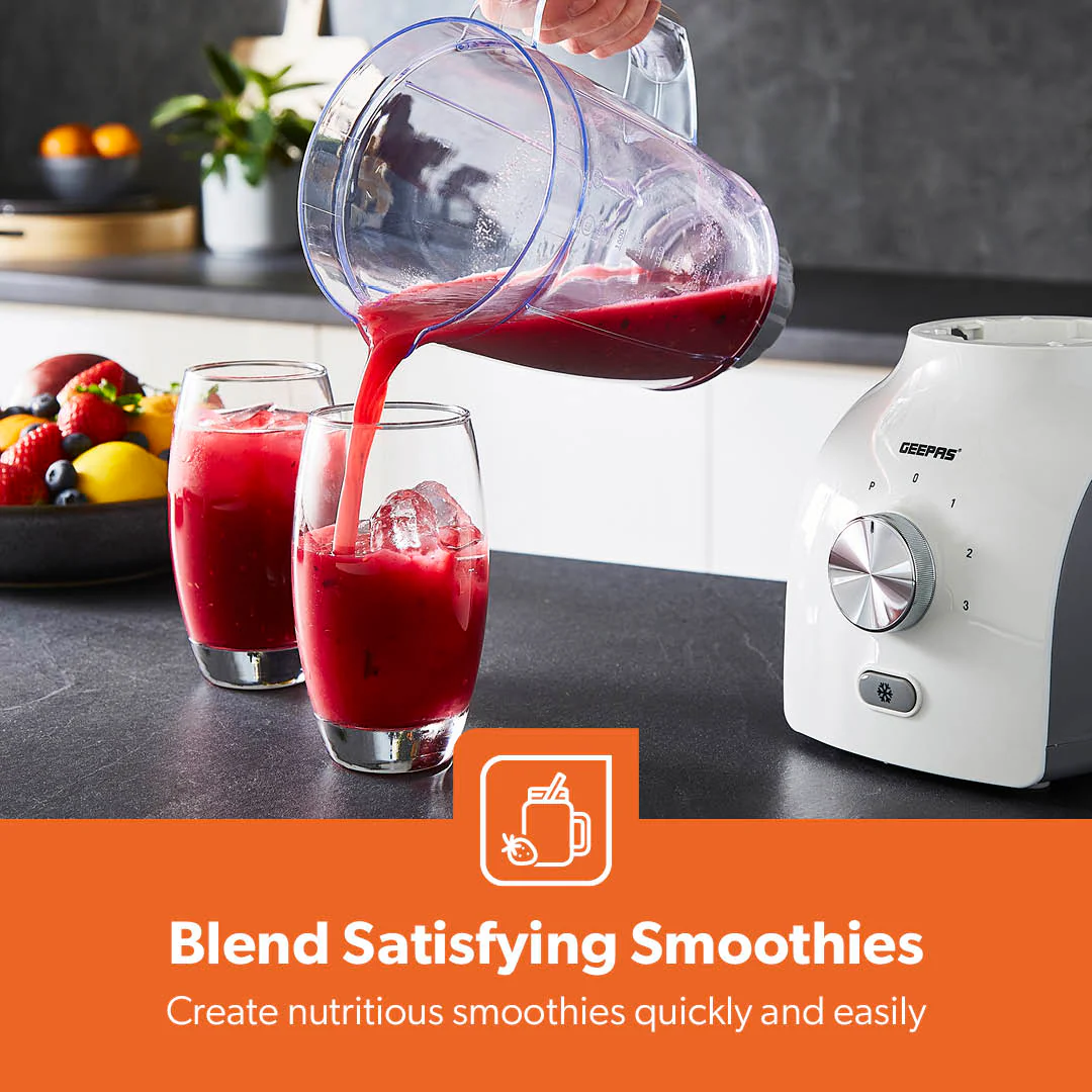 600W White Dual-Purpose Food Jug Blender With 1.8L Jar - Image 3