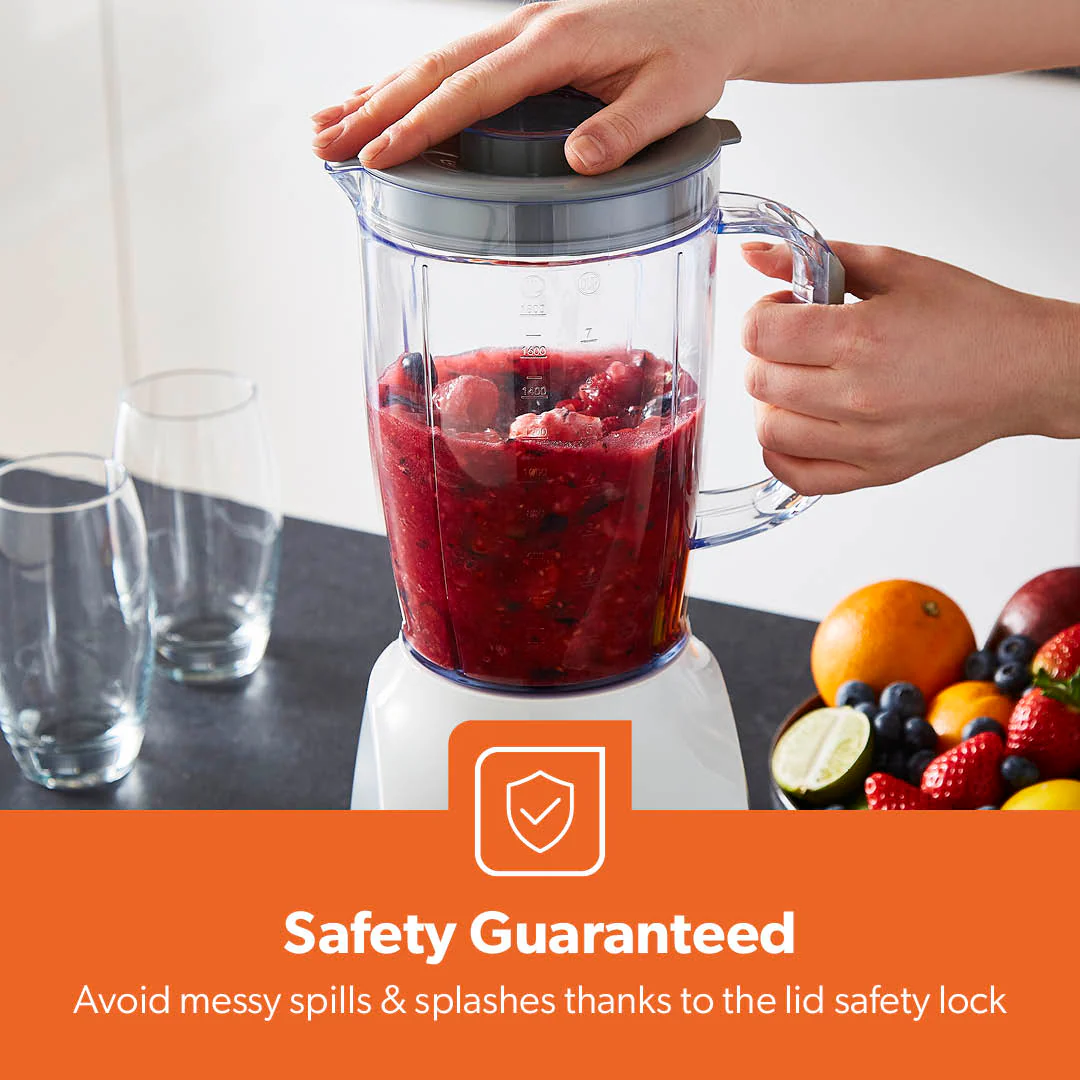 600W White Dual-Purpose Food Jug Blender With 1.8L Jar - Image 4