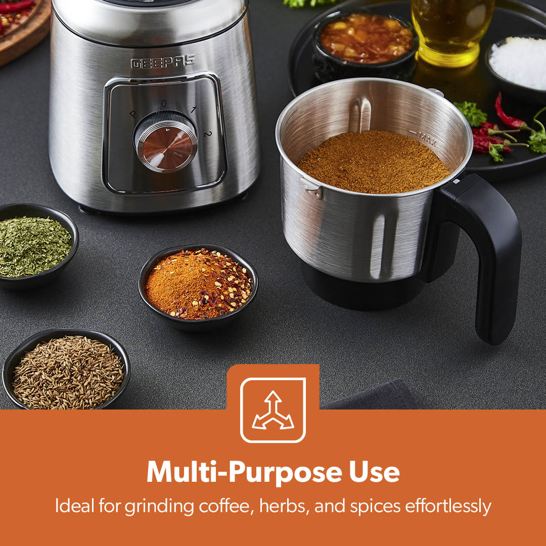 600W Stainless Steel Electric Wet & Dry Mixer Grinder - Image 11