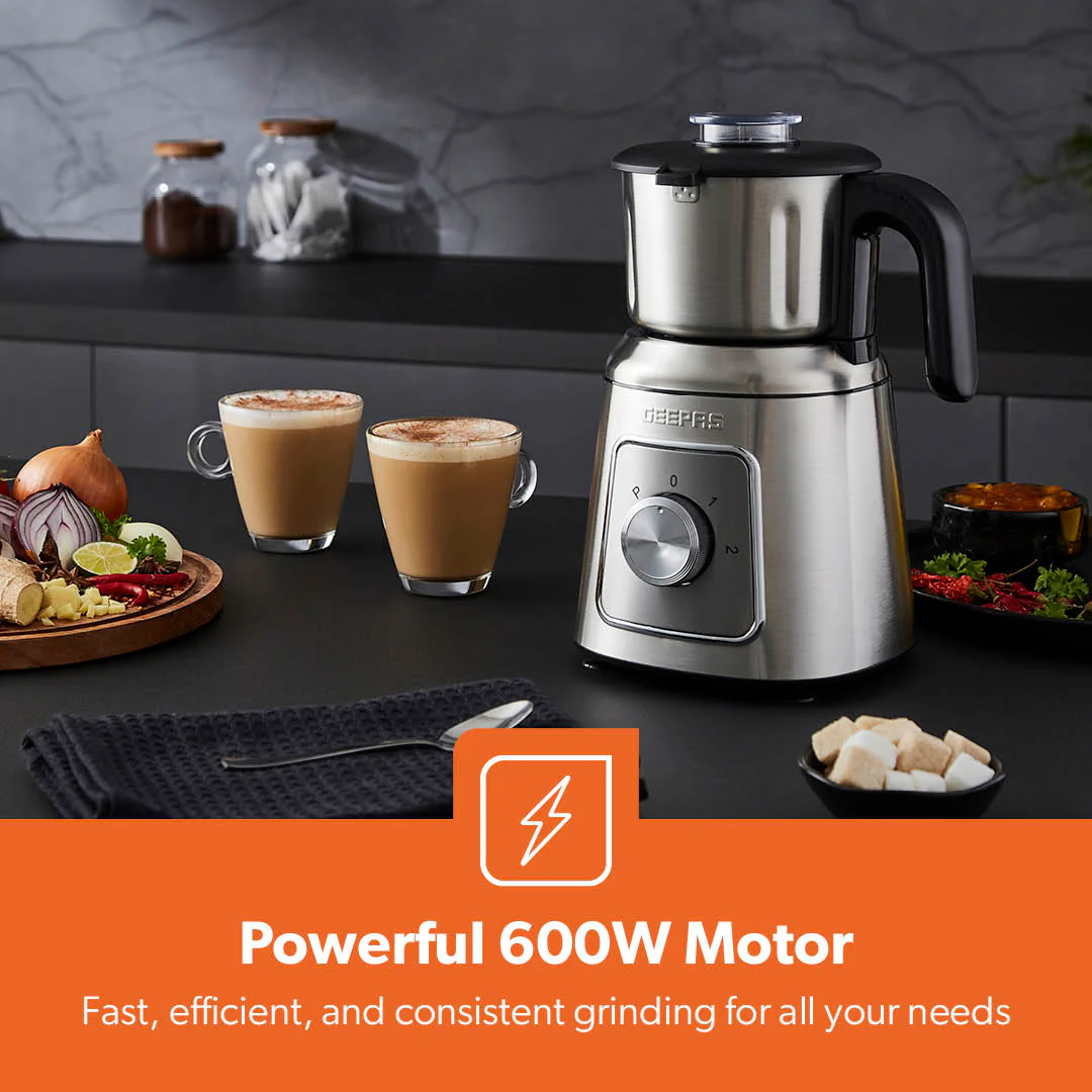 600W Stainless Steel Electric Wet & Dry Mixer Grinder - Image 3
