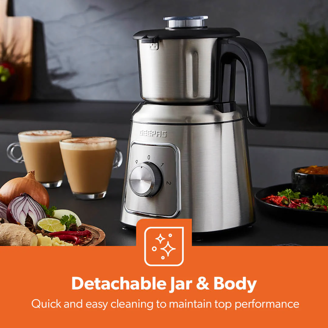 600W Stainless Steel Electric Wet & Dry Mixer Grinder - Image 7