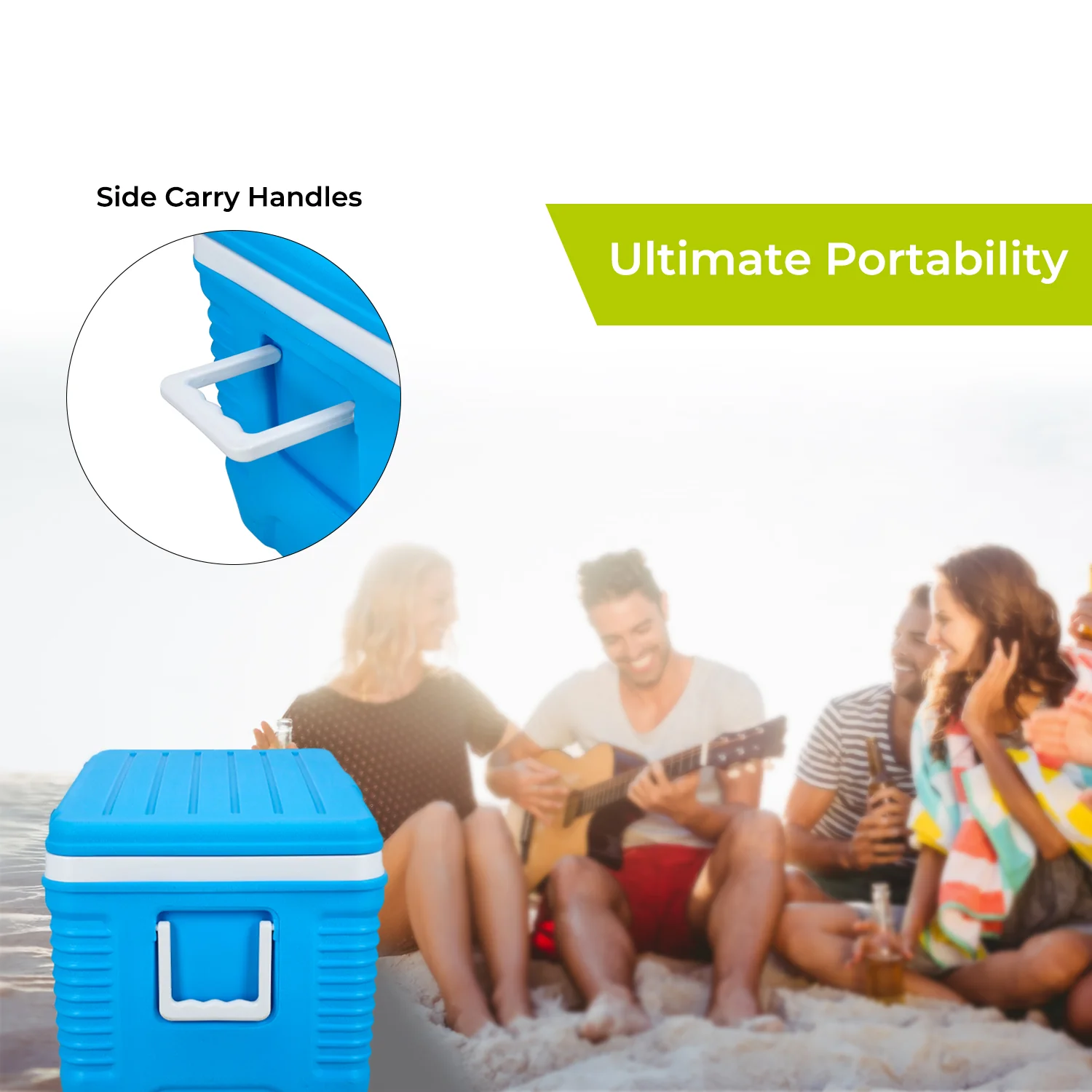 62L Blue 3-Layer Insulated Ice Cooler Box - Image 7