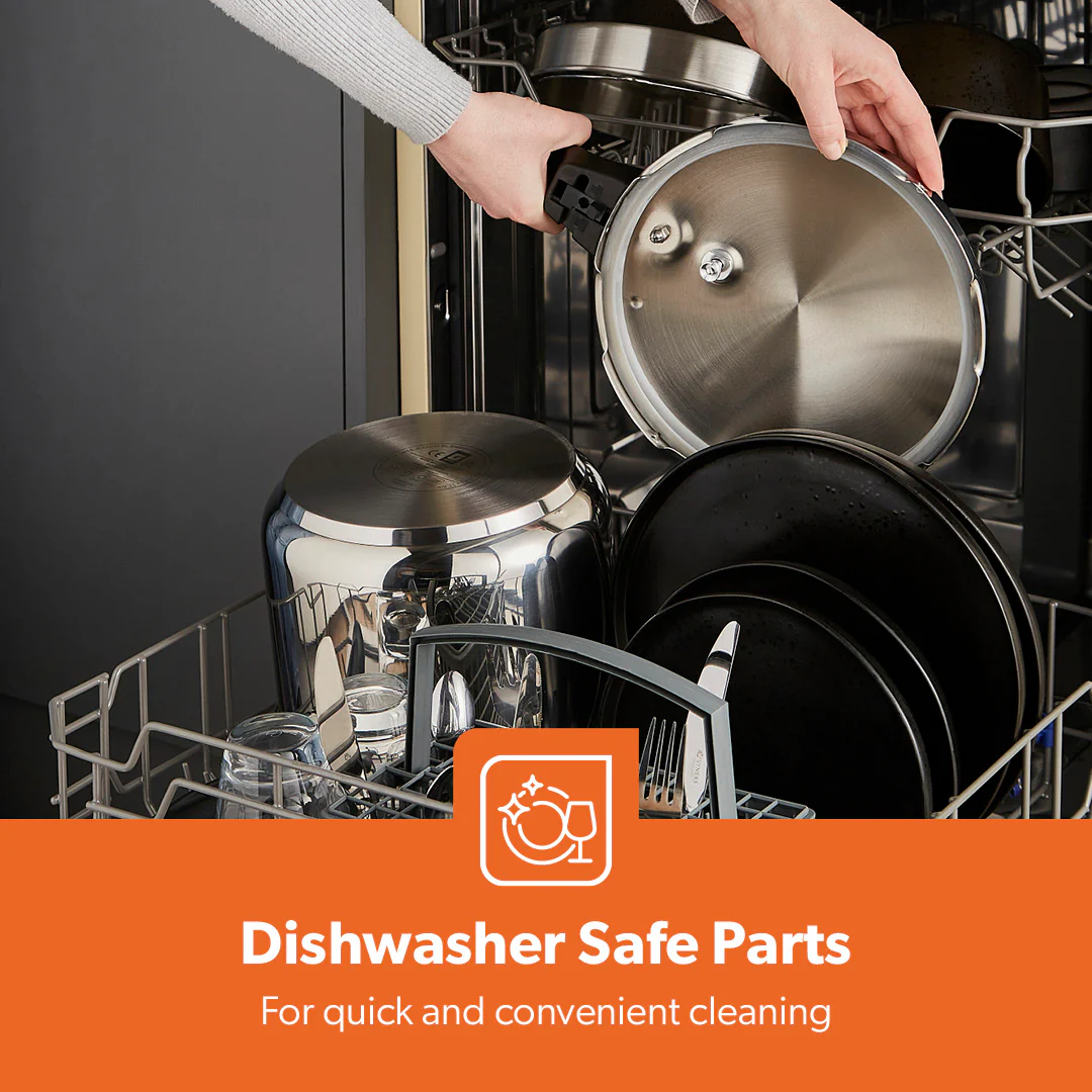6L Stainless Steel Pressure Cooker With Quick Pressure Release - Image 12