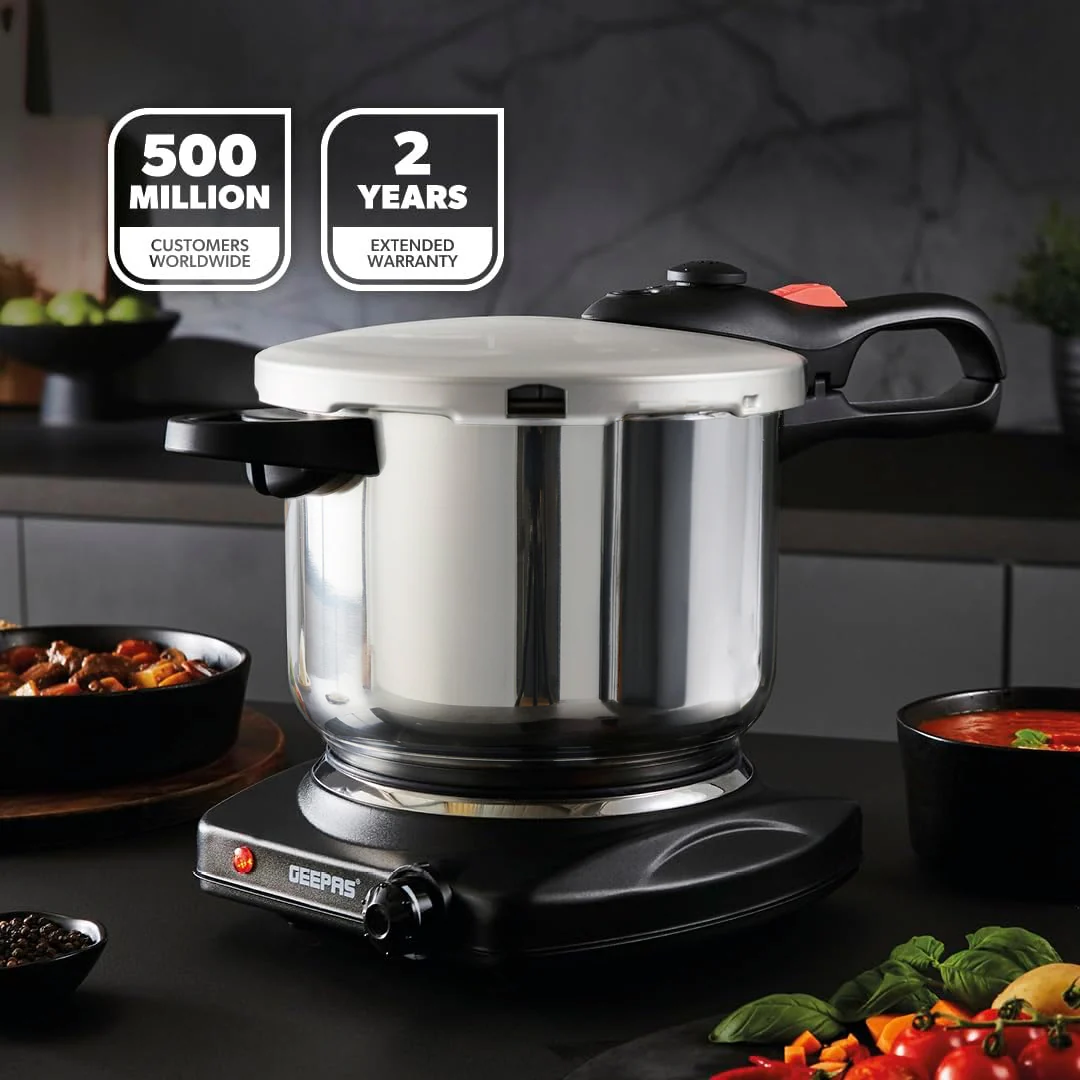 6L Stainless Steel Pressure Cooker With Quick Pressure Release - Image 2