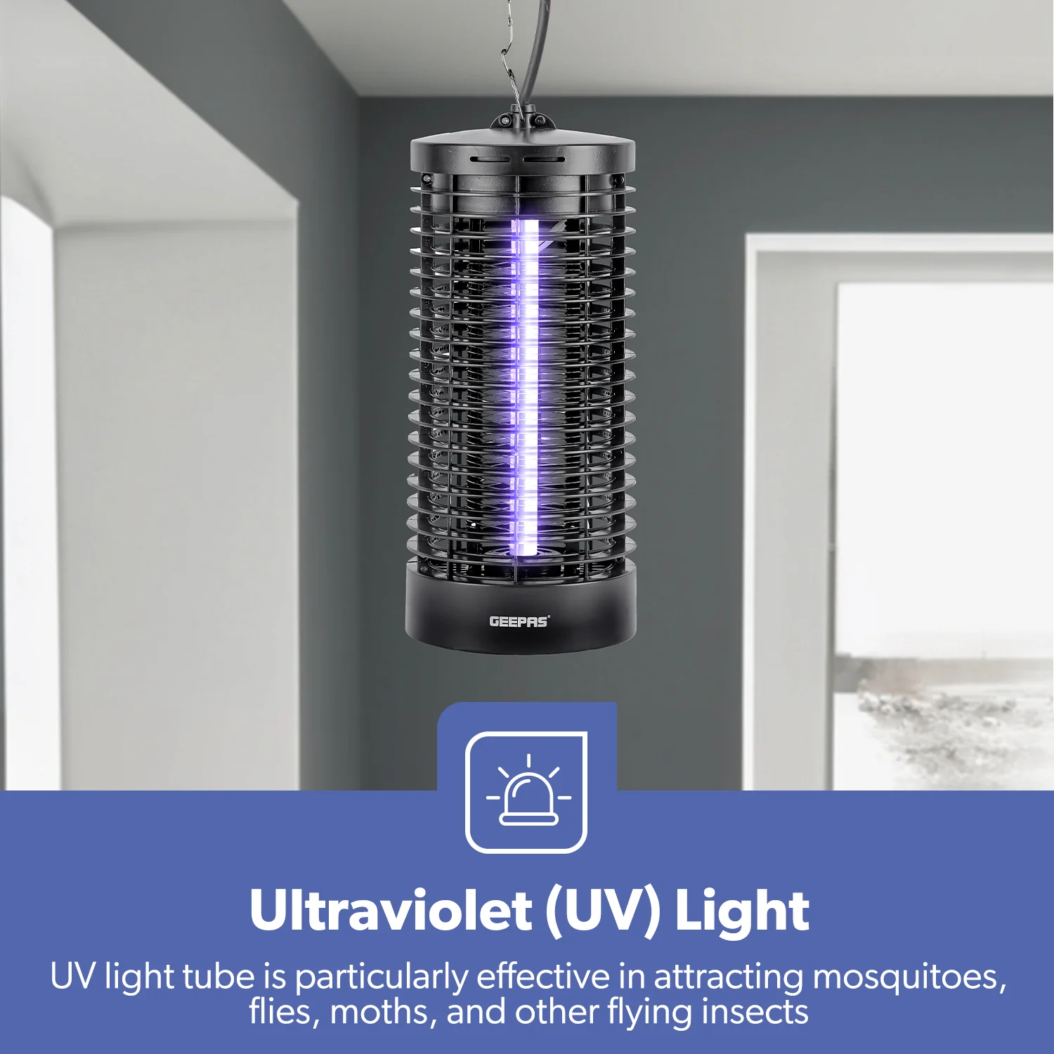 6W UV Electric Insect and Fly Zapper Indoor Bug Killer Lamp - Image 4
