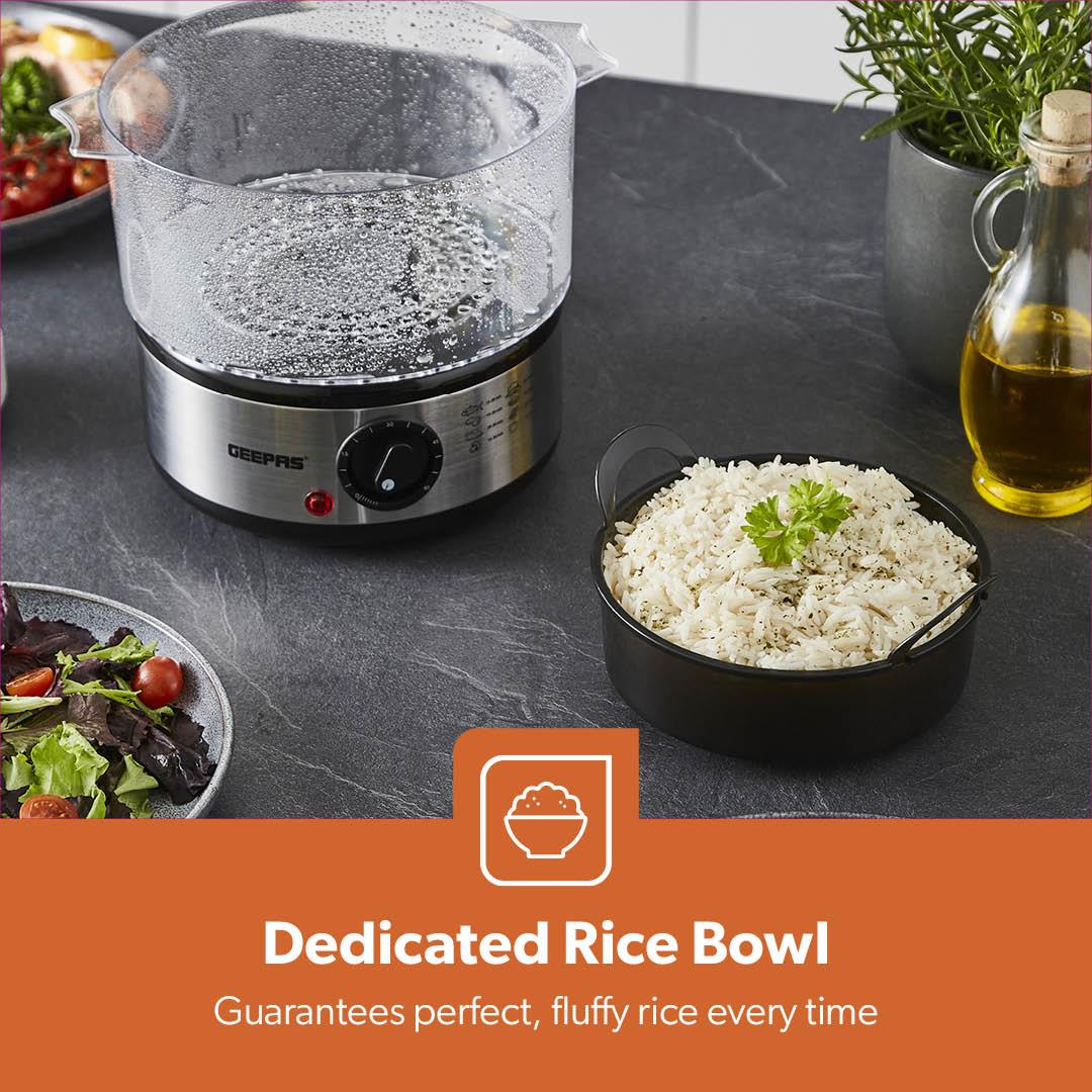 7.2L Stainless Steel Electric Food Steamer With 3 Tiers - Image 8