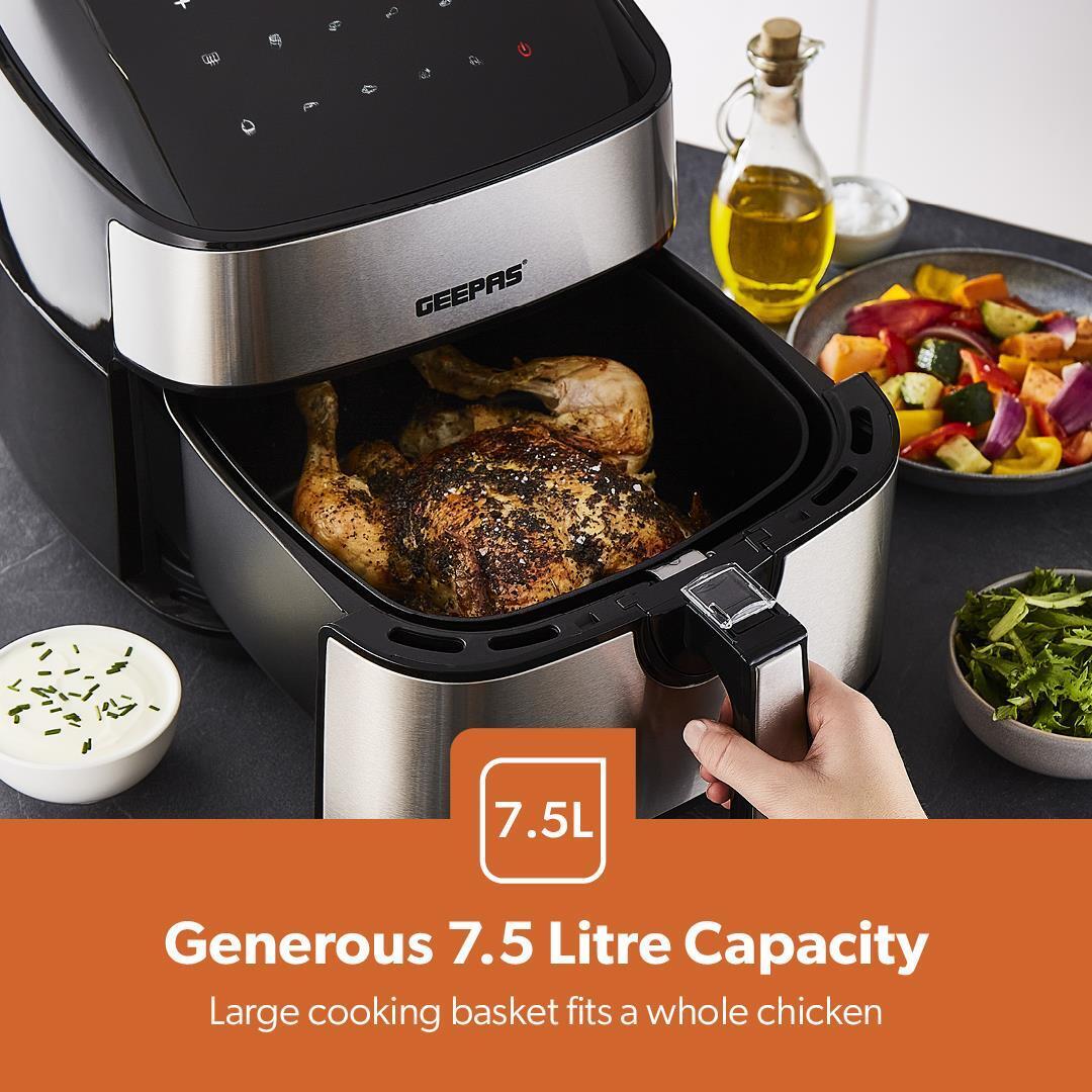 7.5L Air Fryer, 4 Slice Toaster & 1.7L Kettle Kitchen Bundle Black - Image 4