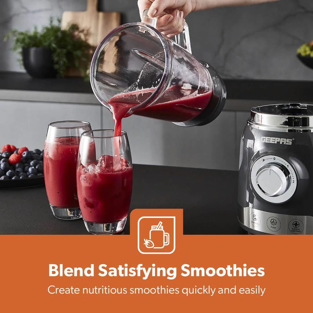 700W Retro Electric Glass Blender and Smoothie Maker - Image 4