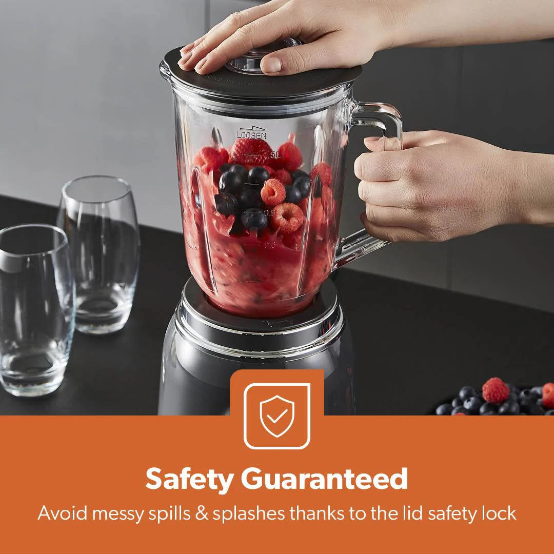 700W Retro Electric Glass Blender and Smoothie Maker - Image 5