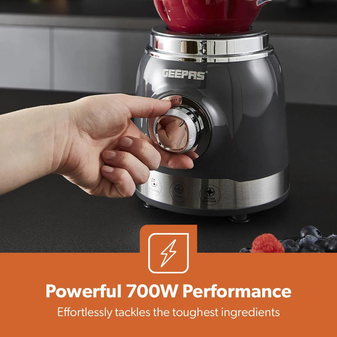 700W Retro Electric Glass Blender and Smoothie Maker - Image 8