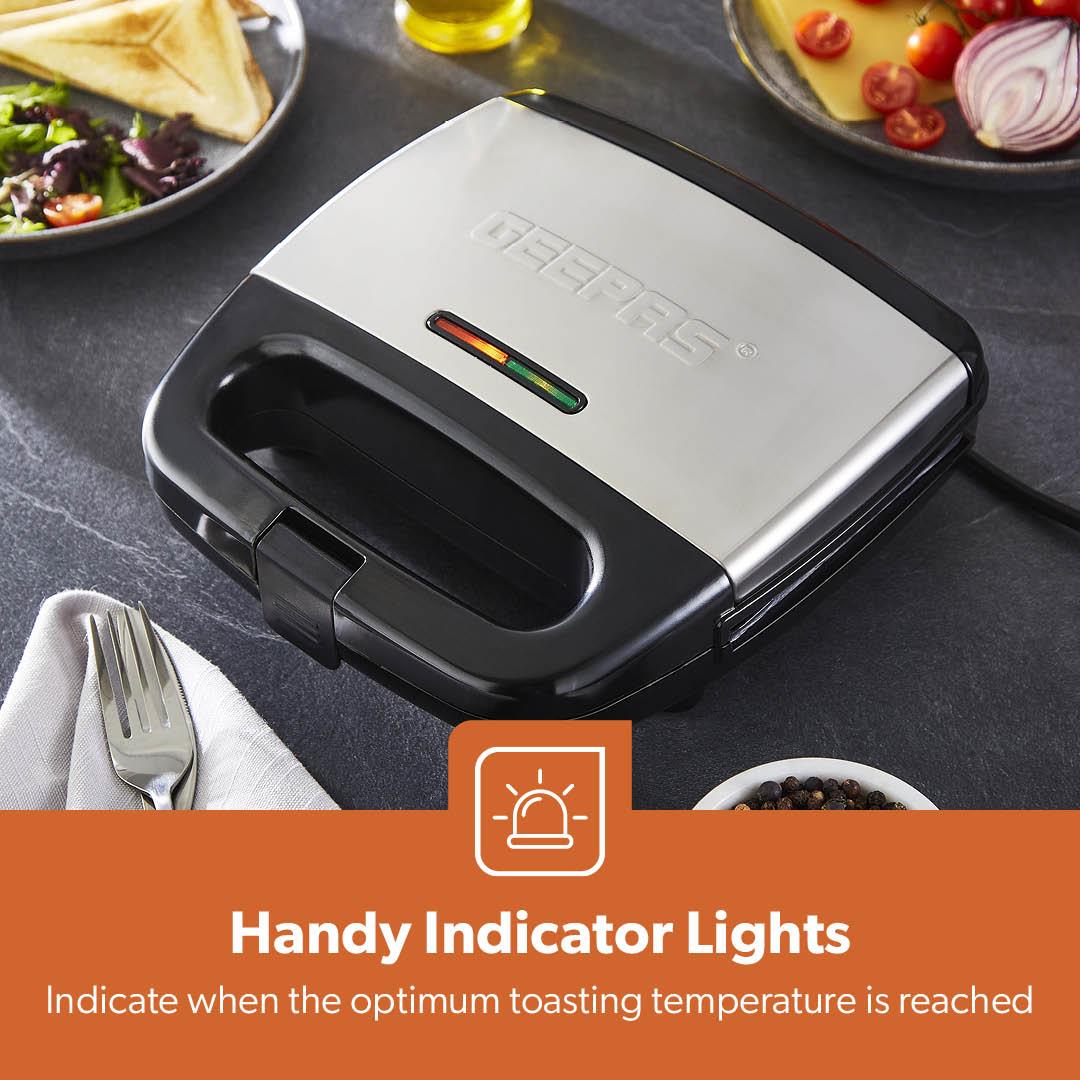 2-Slice Non-Stick Panini Sandwich Toasting Press & Grill - Image 5
