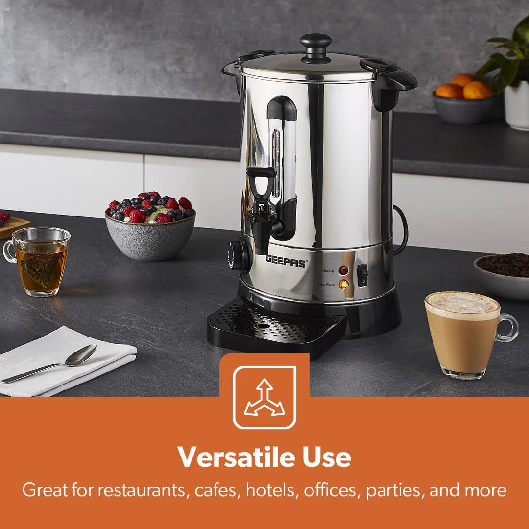 7L Electric Stainless Steel Hot Water Boiler and Catering Urn - Image 3