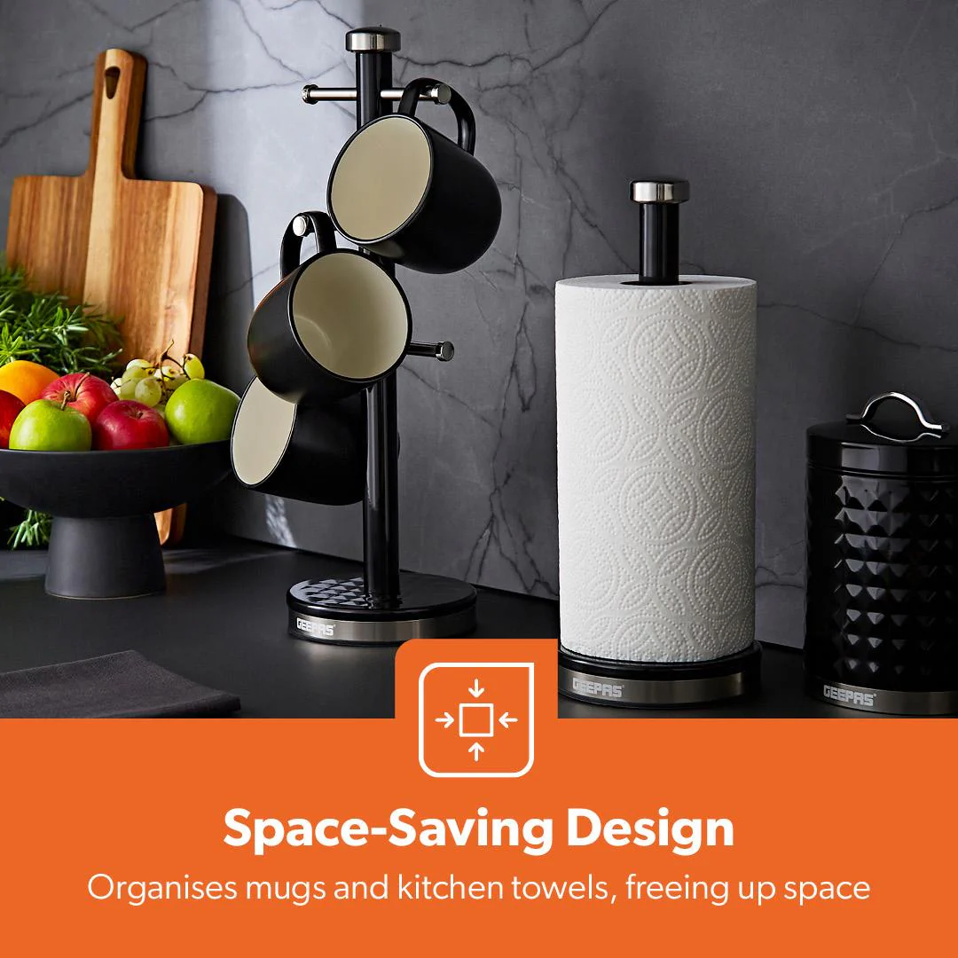 8-Piece Kettle, Toaster, Bread Bin, Mug Tree and Tower Pole Set - Image 7