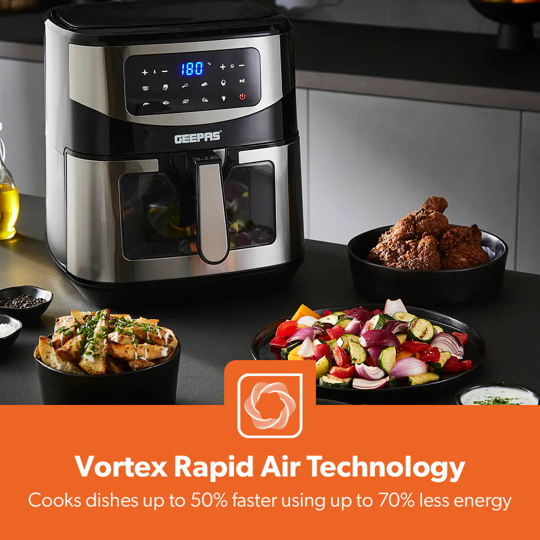 5-In-1 Large Single Basket Vortex Digital Air Fryer 9.2L - Image 3