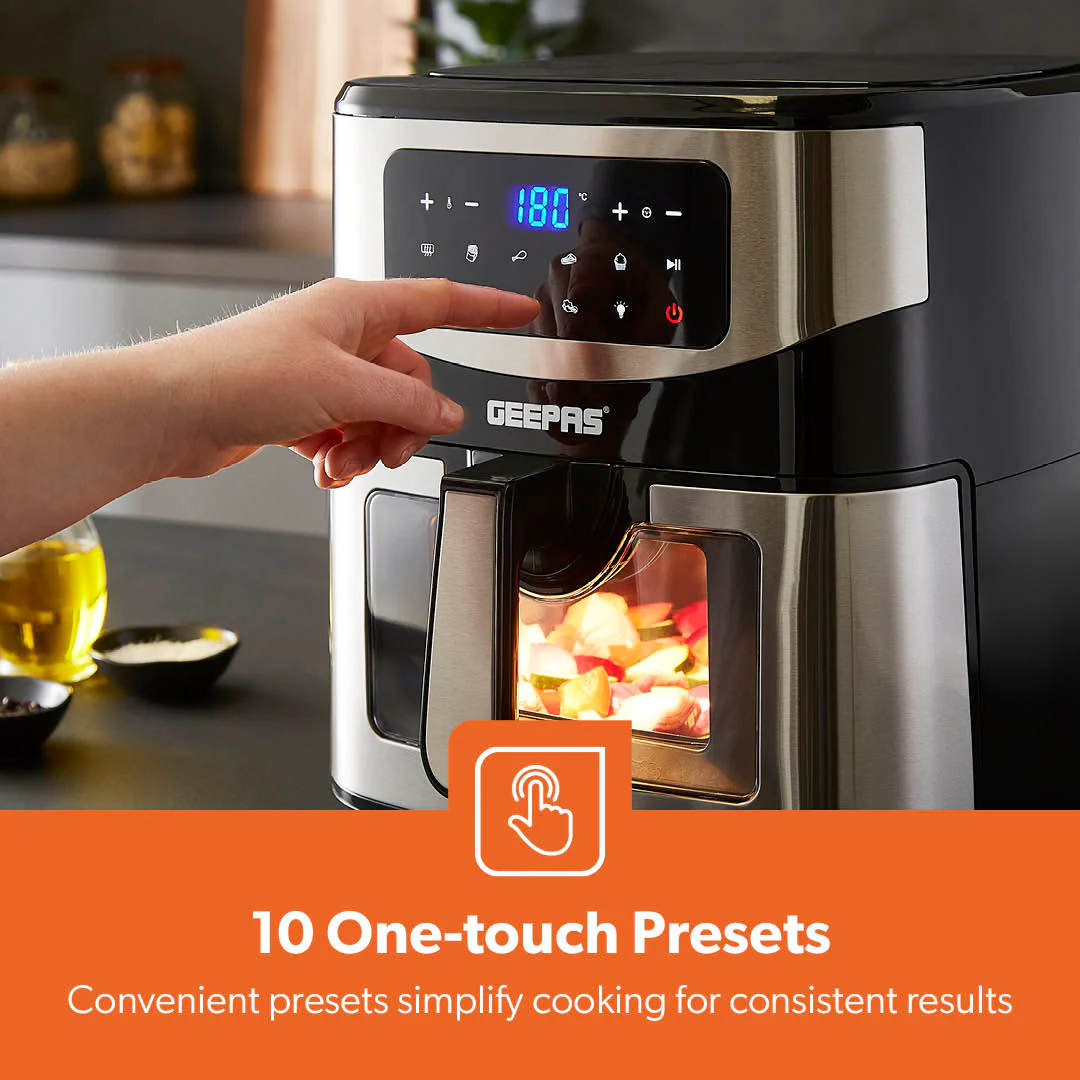 5-In-1 Large Single Basket Vortex Digital Air Fryer 9.2L - Image 7