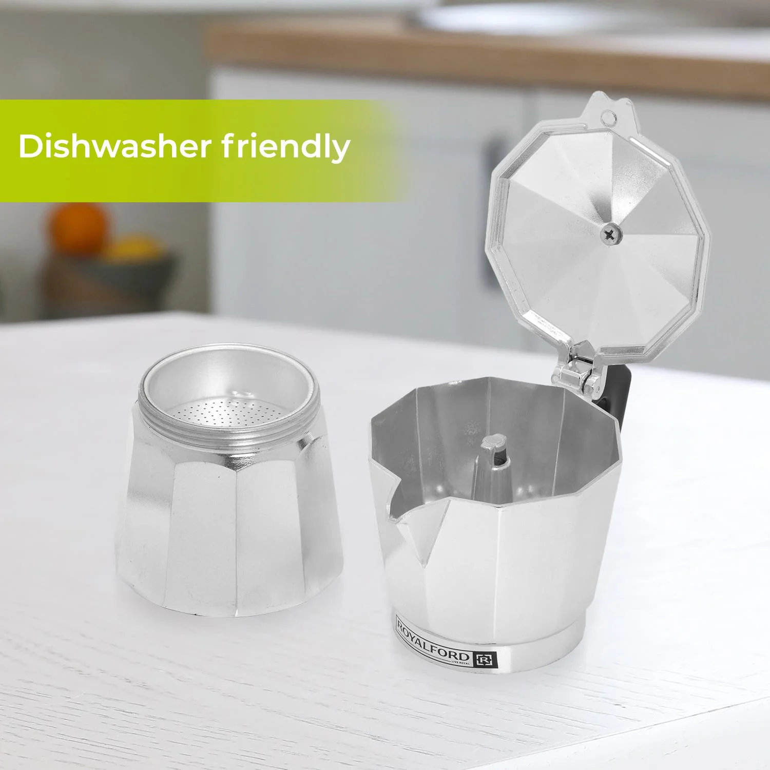 9 Cup Stainless Steel Stove Top Percolator Espresso Pot - Image 4