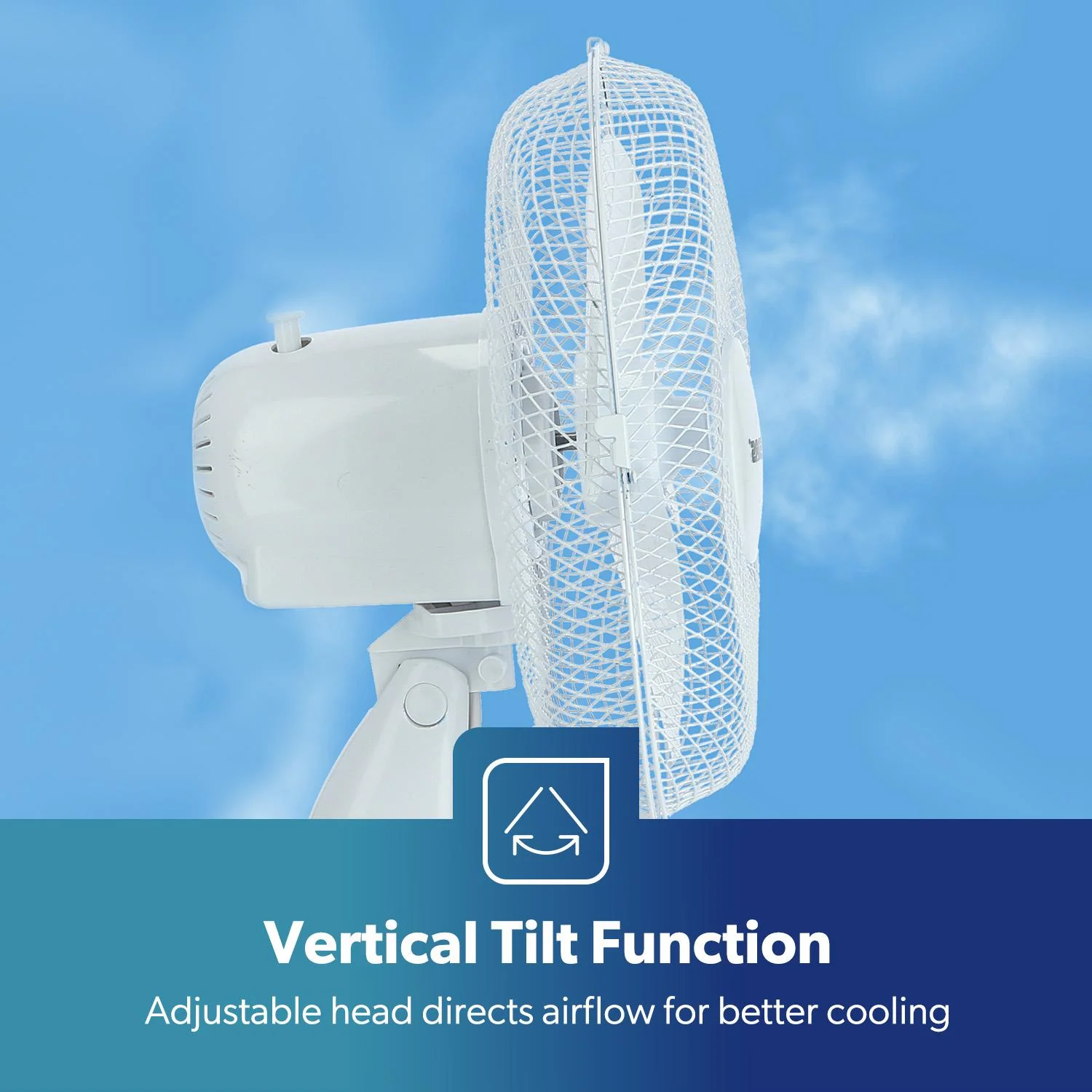Quiet 9-Inch White Electric Portable Desk Fan - Image 4