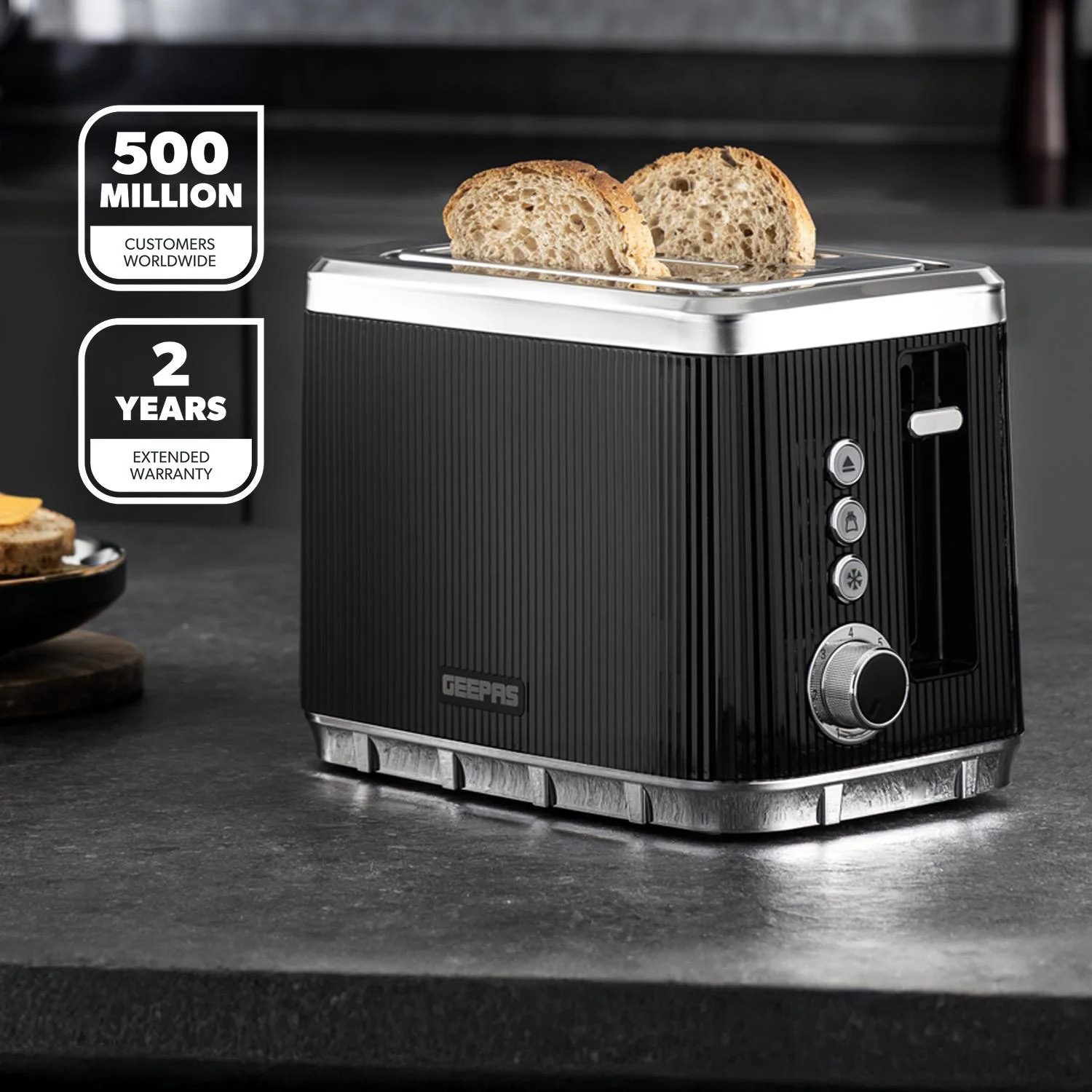 Arcus 23L Digital Microwave Oven, 1.7L Kettle & 2-Slice Toaster Set - Image 3