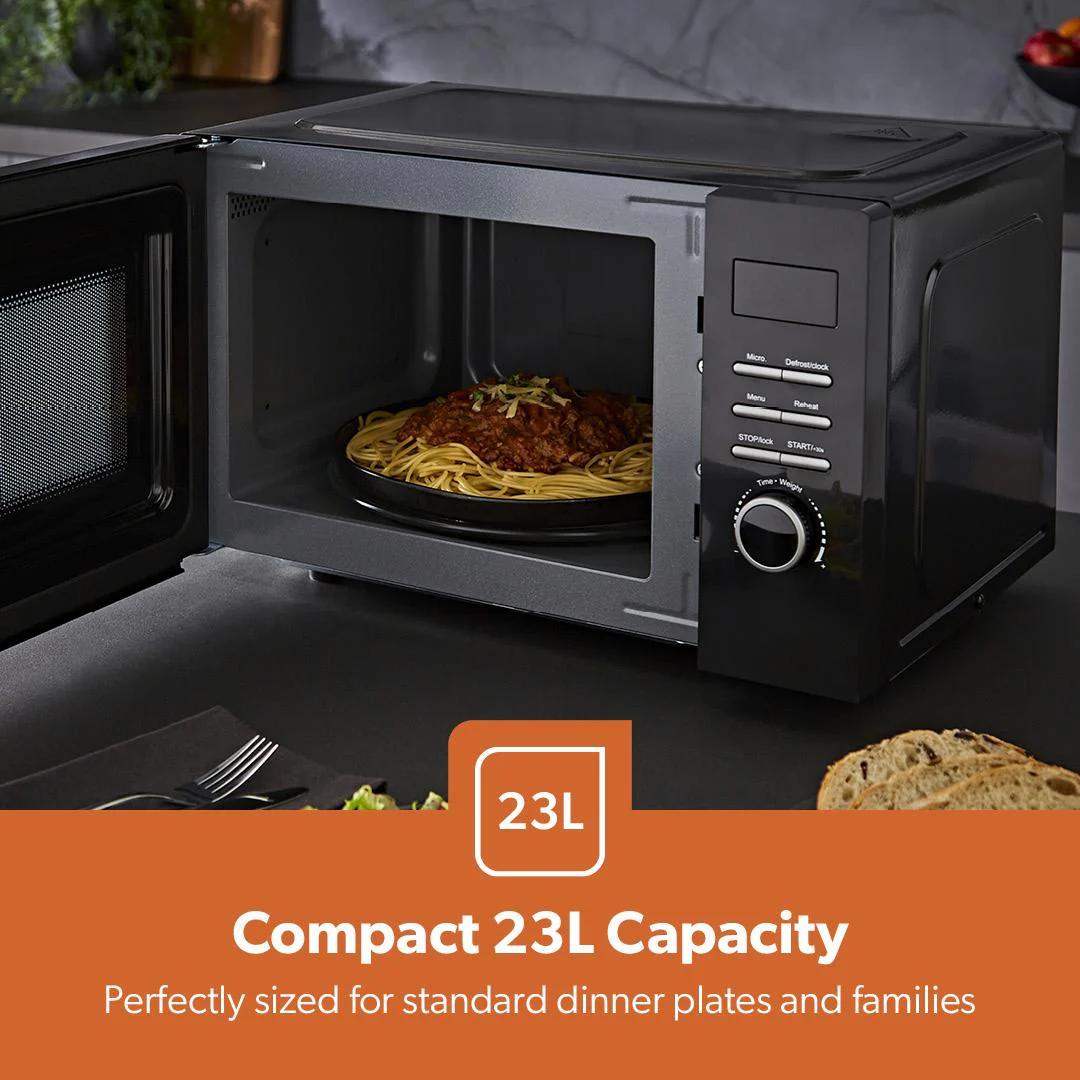 Arcus 23L Digital Microwave Oven, 1.7L kettle & 4-Slice Toaster Set - Image 5