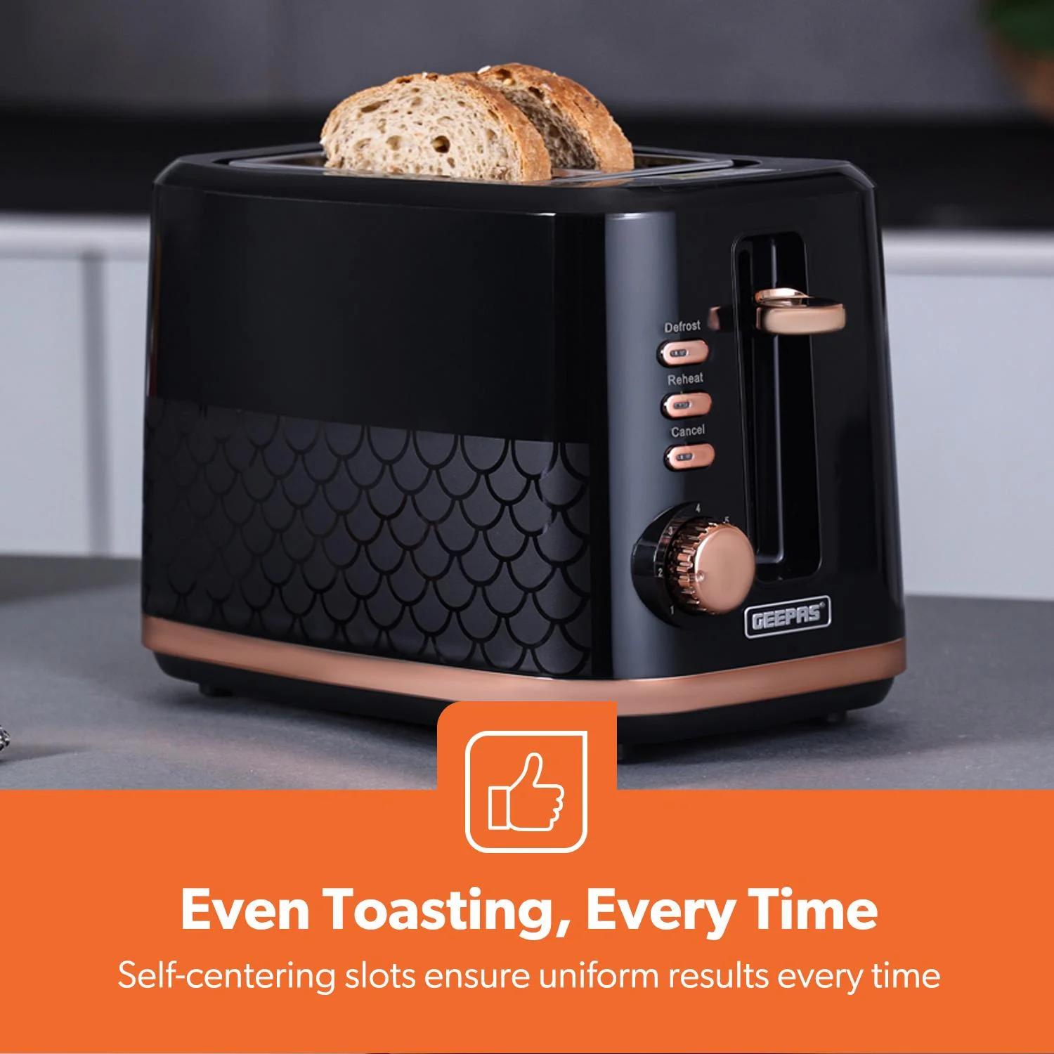 Aurora 1.7L Electric Kettle & 2-Slice Bread Toaster Matching Set - Image 5