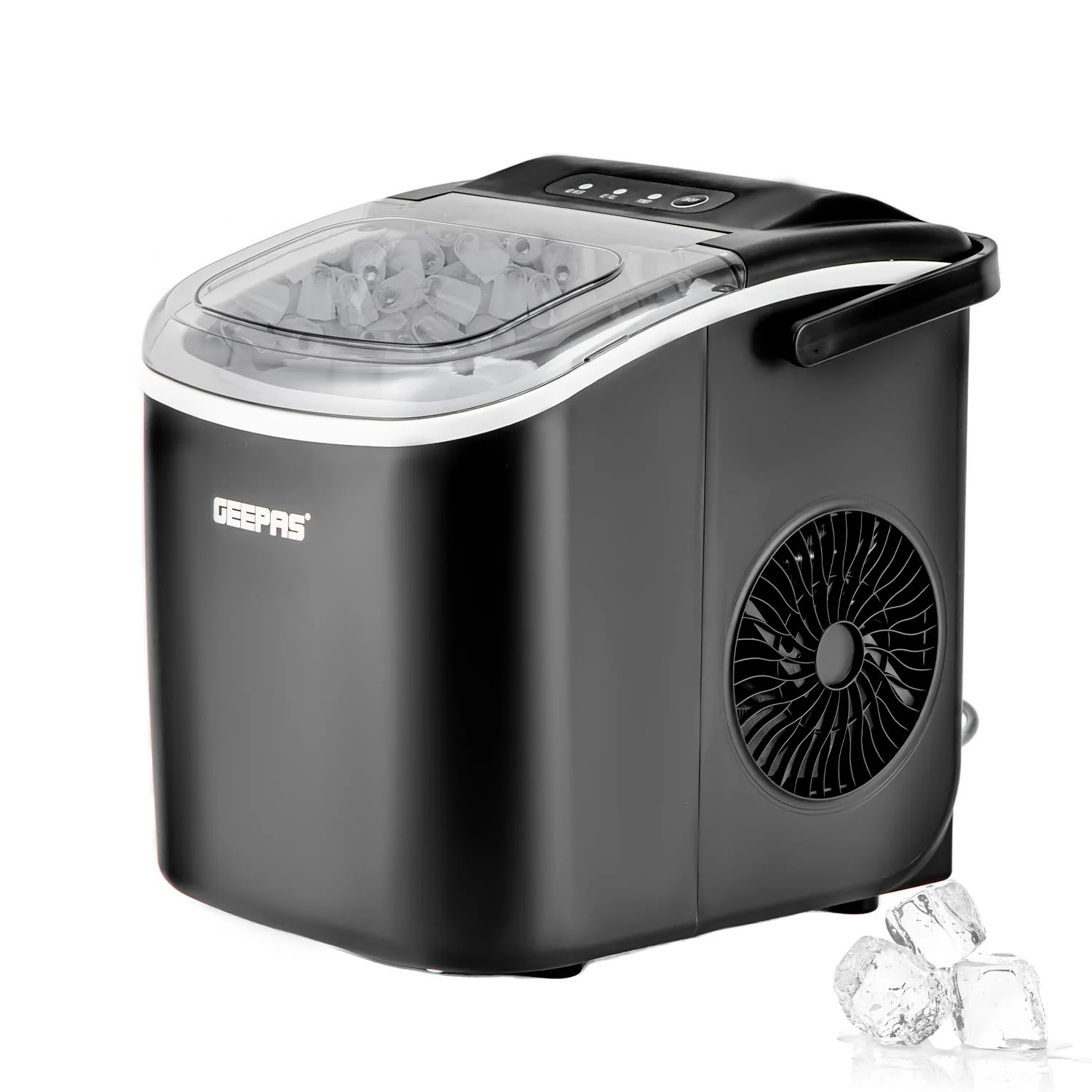 Automatic Countertop Ice Cube Maker Machine 2.2L (Black & Silver) - Image 5