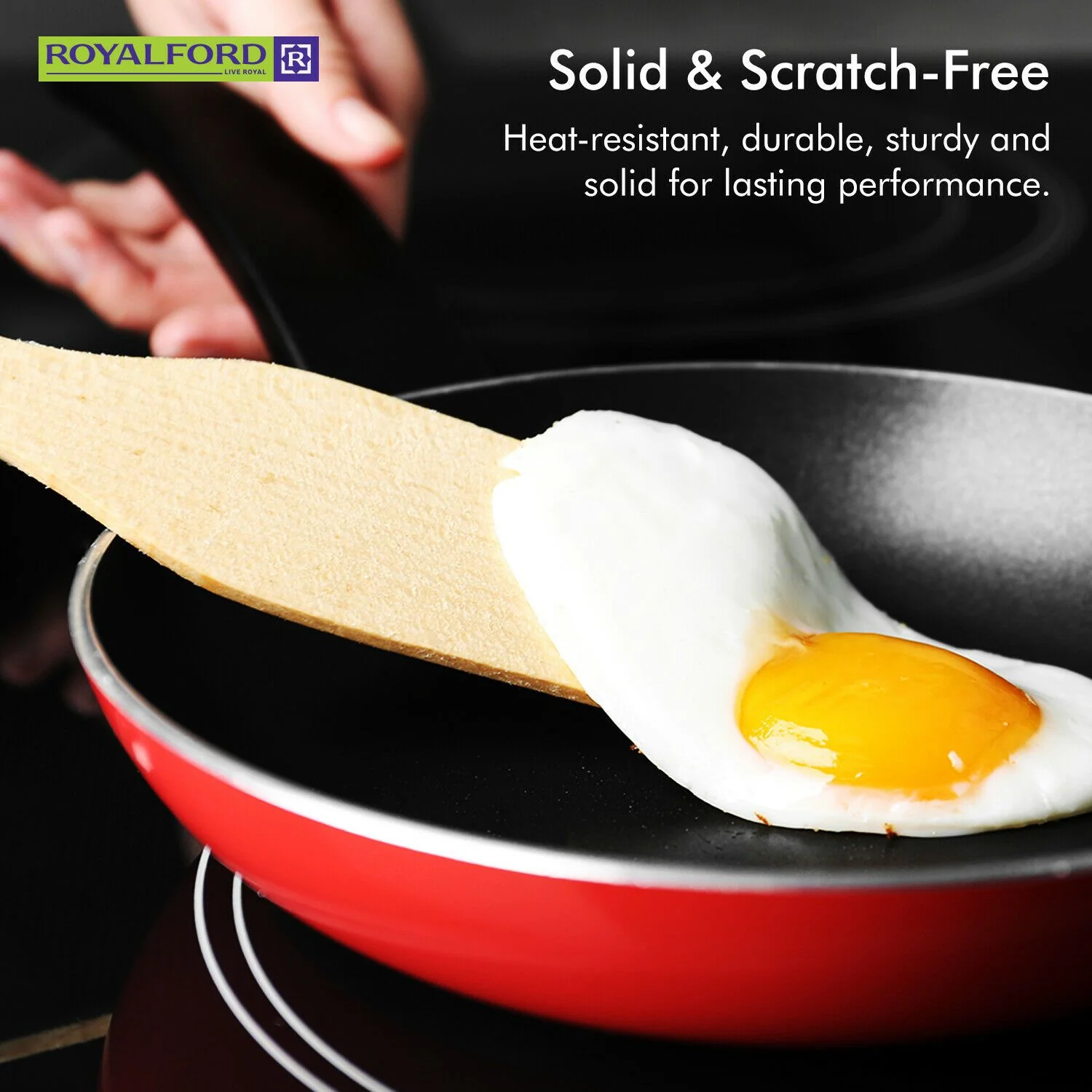 Royalford | Wooden Bamboo Kitchen Utensil Set - Image 4