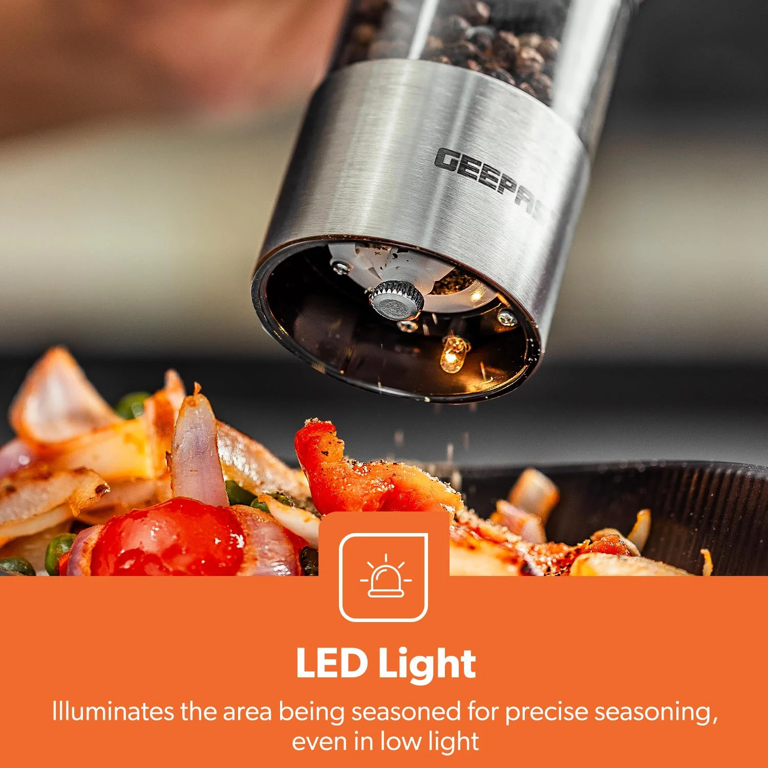 Battery-Powered Electric Salt and Pepper Grinder - Image 3