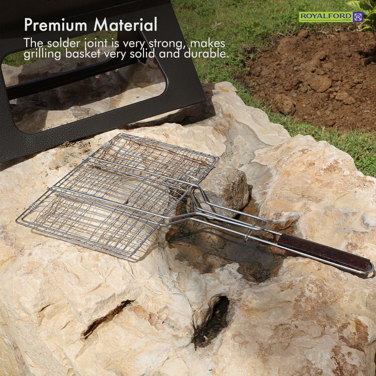 BBQ Meat & Fish Grilling Basket - Image 5