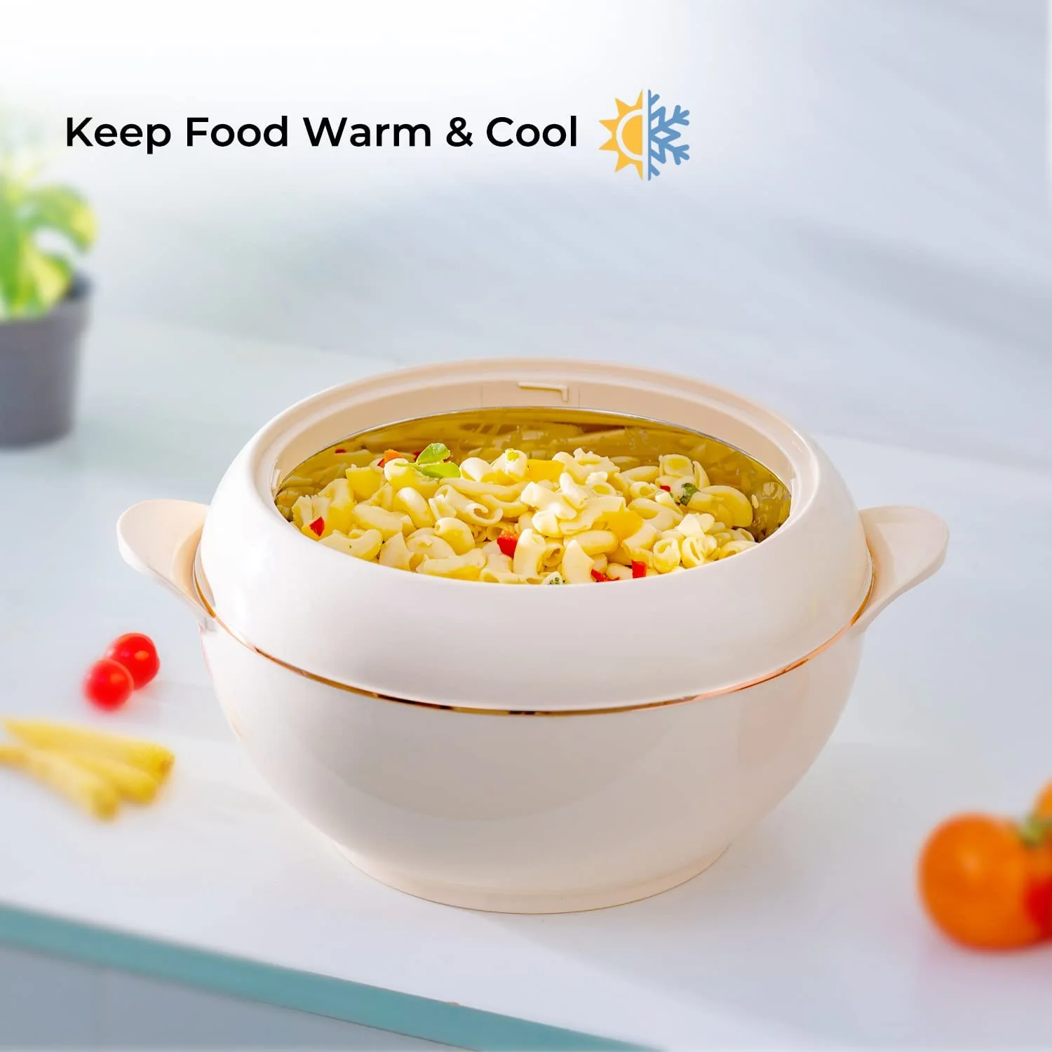 Beige Casserole Hot Pot Food Warmer 5L - Image 3