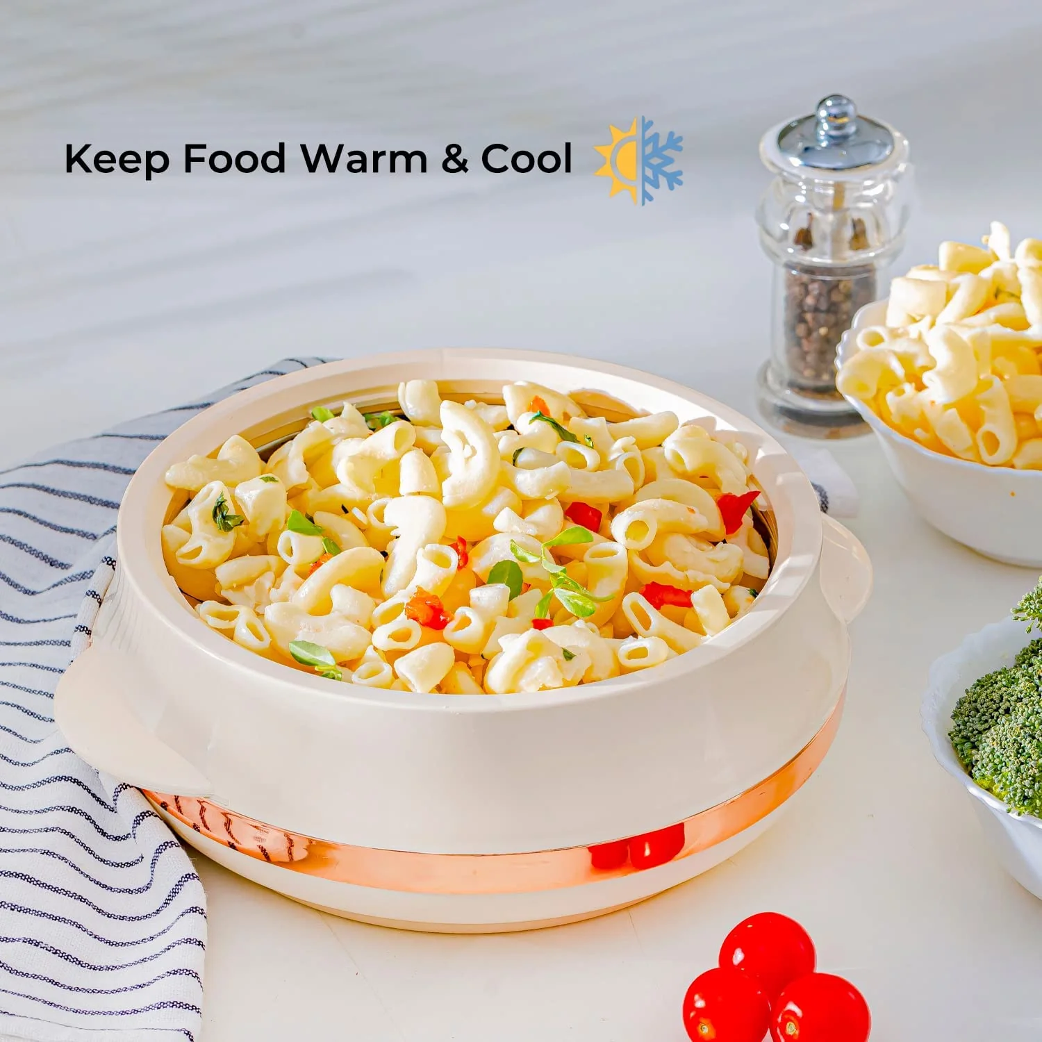 Beige Insulated Casserole Serving Dish 1.2L - Image 4