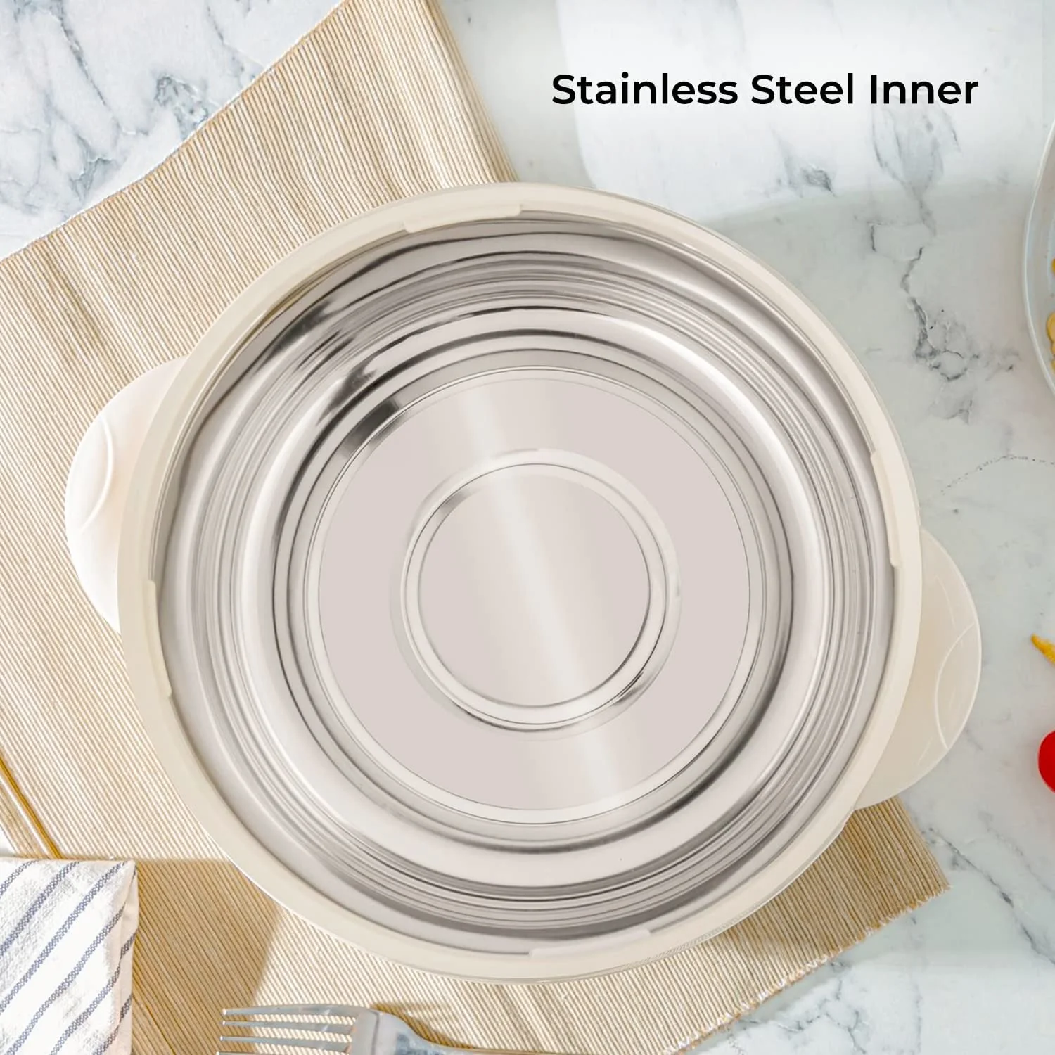 Beige Insulated Casserole Serving Dish 1.2L - Image 5
