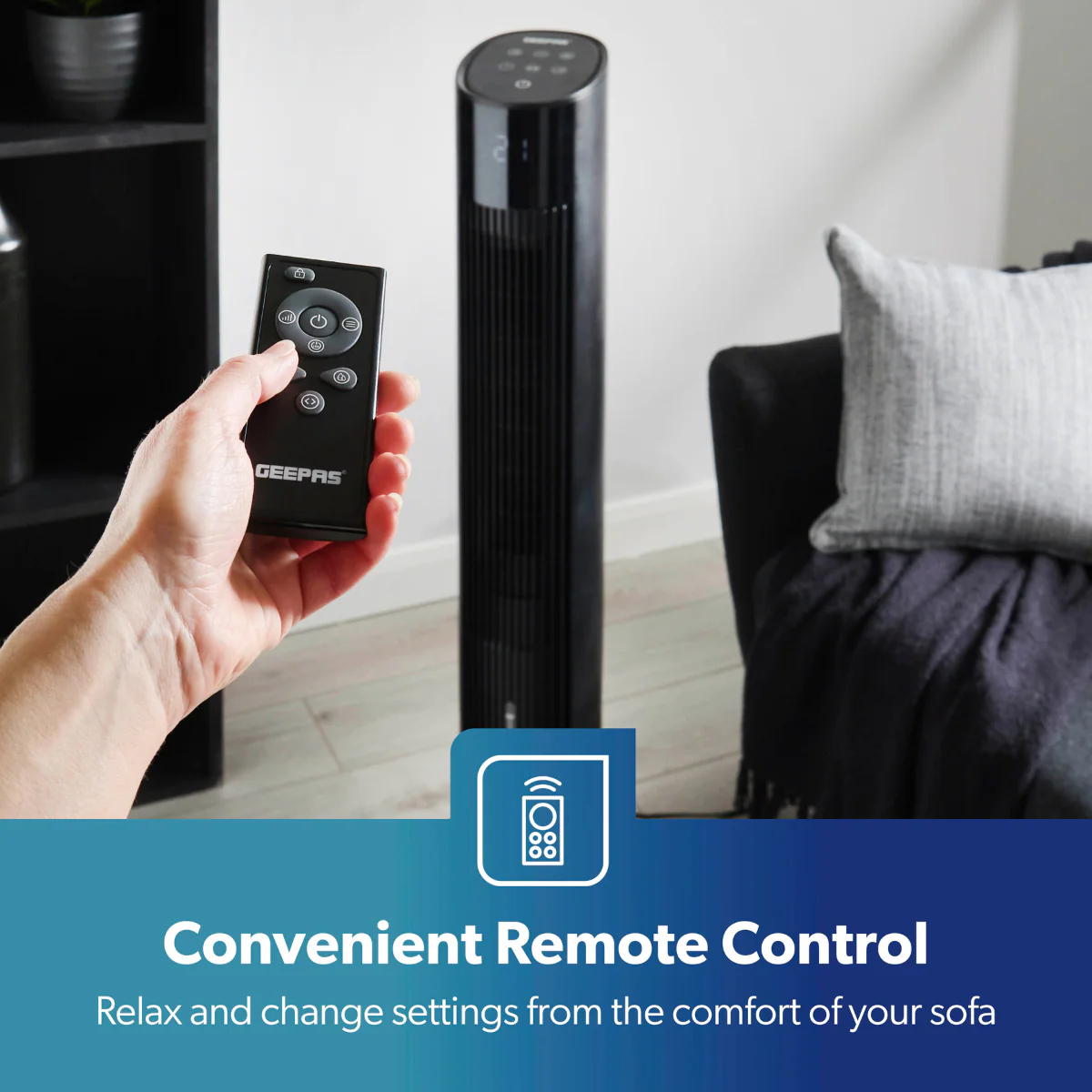 3-In-1 Air Cooler, Tower Fan and Humidifier In Black - Image 4