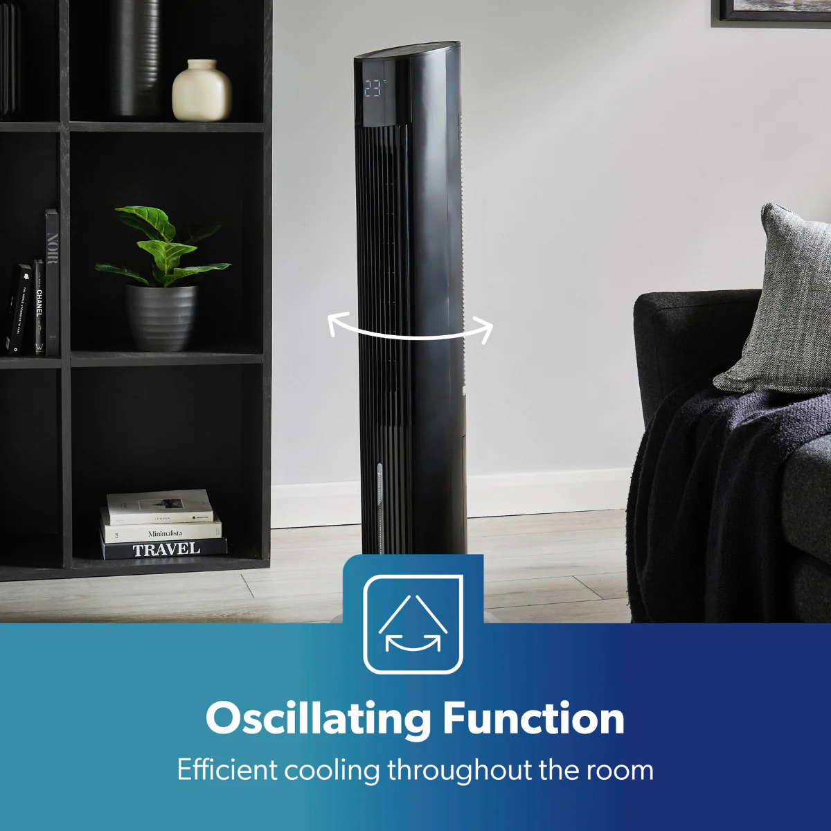 3-In-1 Air Cooler, Tower Fan and Humidifier In Black - Image 5