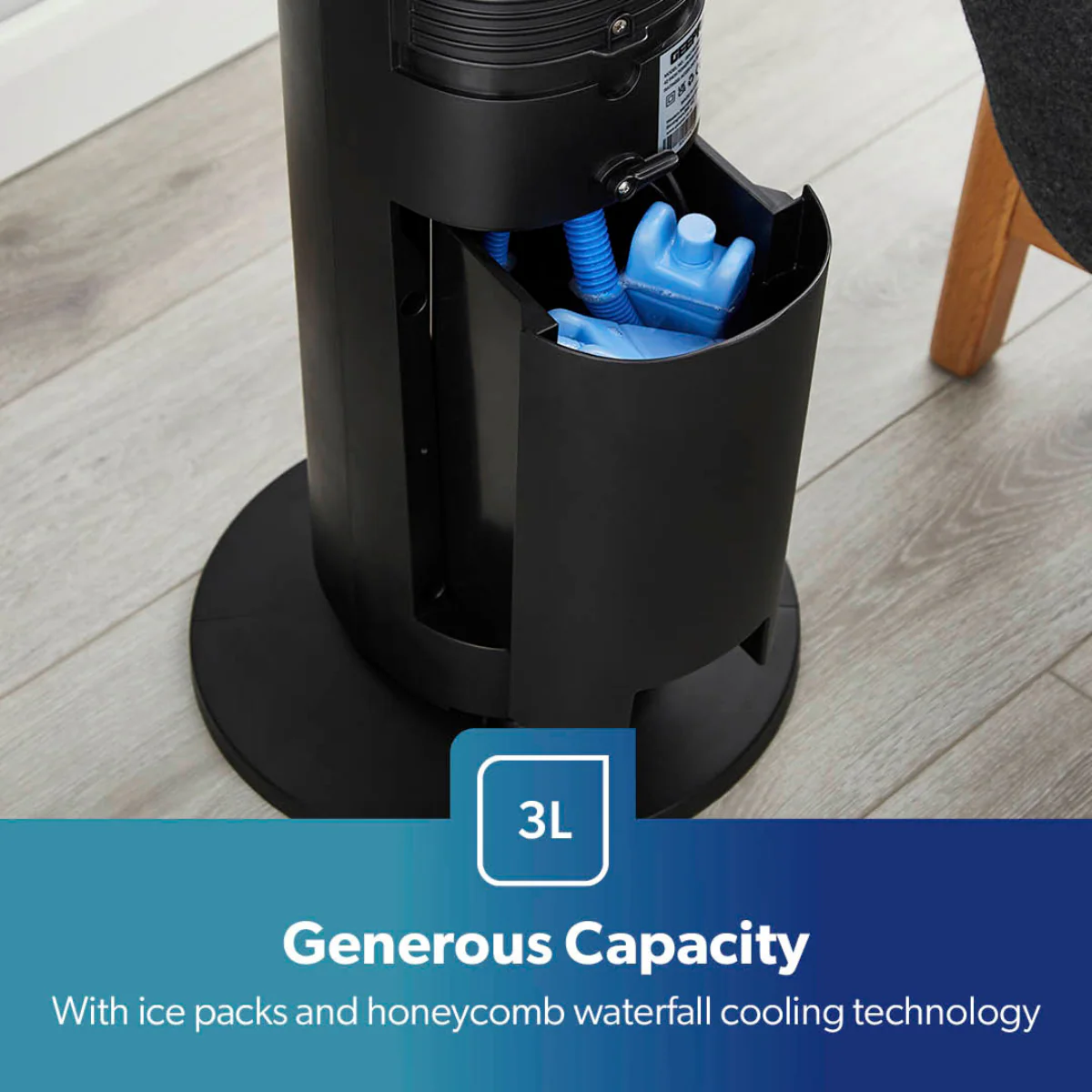 3-In-1 Air Cooler, Tower Fan and Humidifier In Black - Image 6
