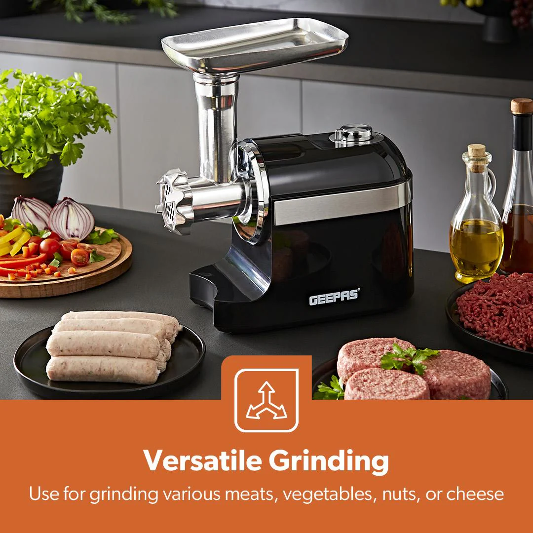 Black and Silver Electric Meat Grinder and Mincer 1800W - Image 5