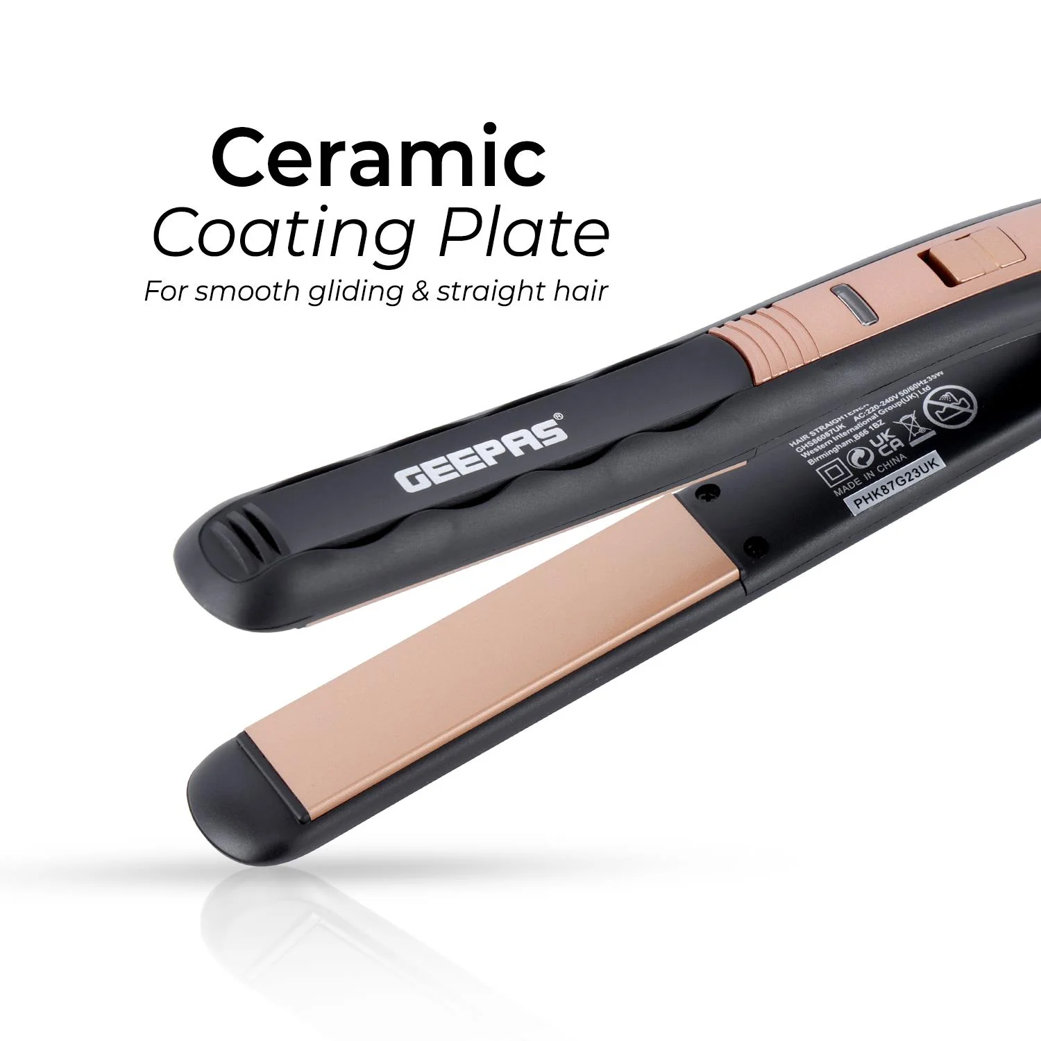 Ceramic Hair Straighteners With Adjustable Temperature and Swivel Cord - Image 6