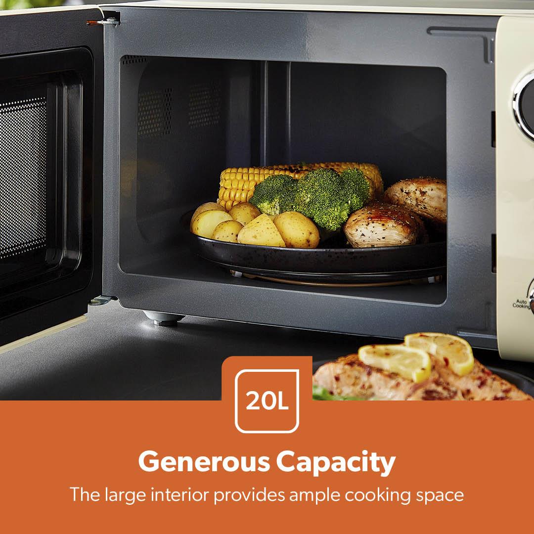 Cream 20L Lyth Digital Microwave Oven 700W - Image 4
