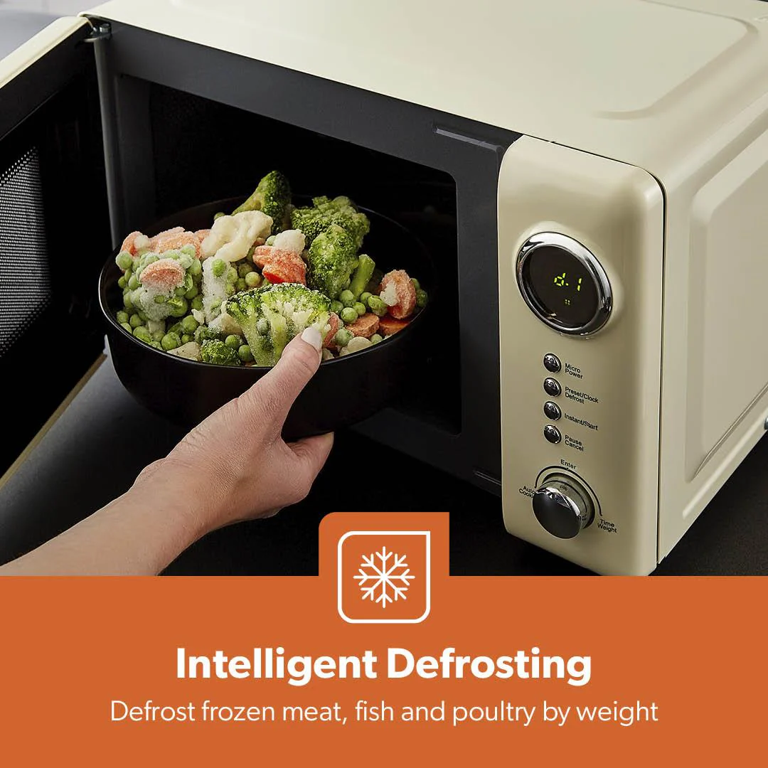 Cream 20L Lyth Digital Microwave Oven 700W - Image 7