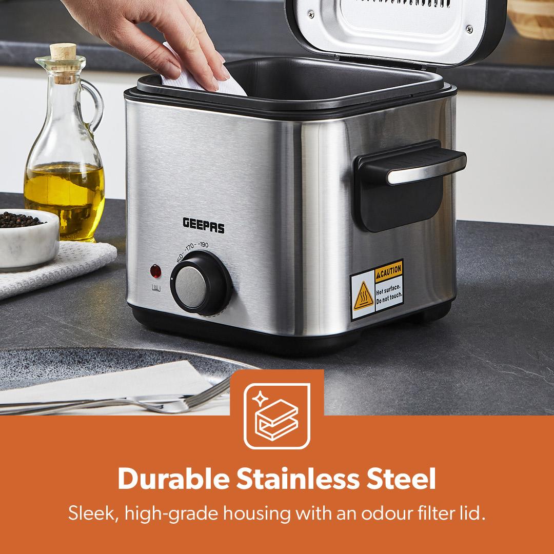 1.5L Stainless Steel Deep Fat Fryer With Viewing Window - Image 10