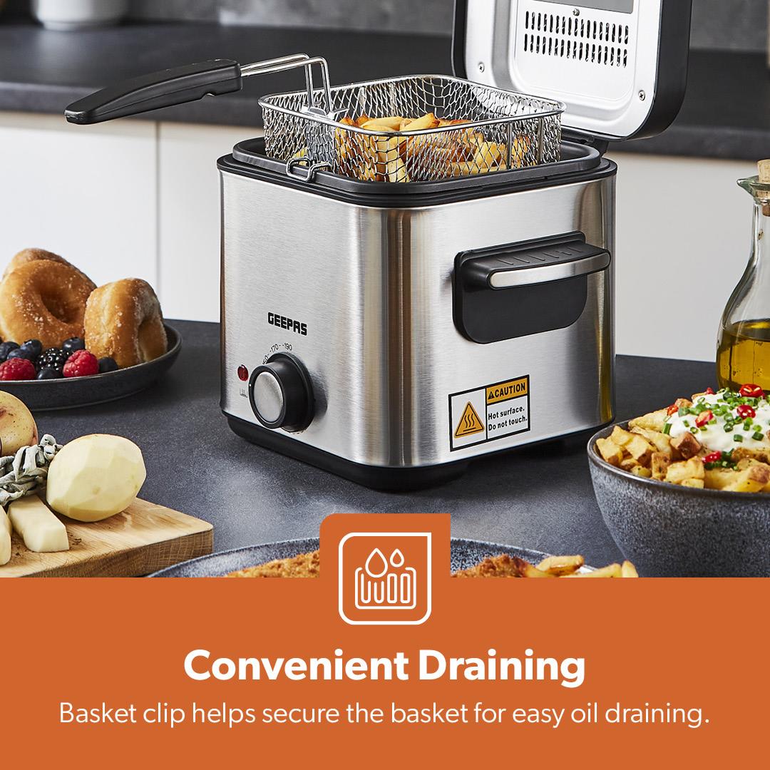 1.5L Stainless Steel Deep Fat Fryer With Viewing Window - Image 3