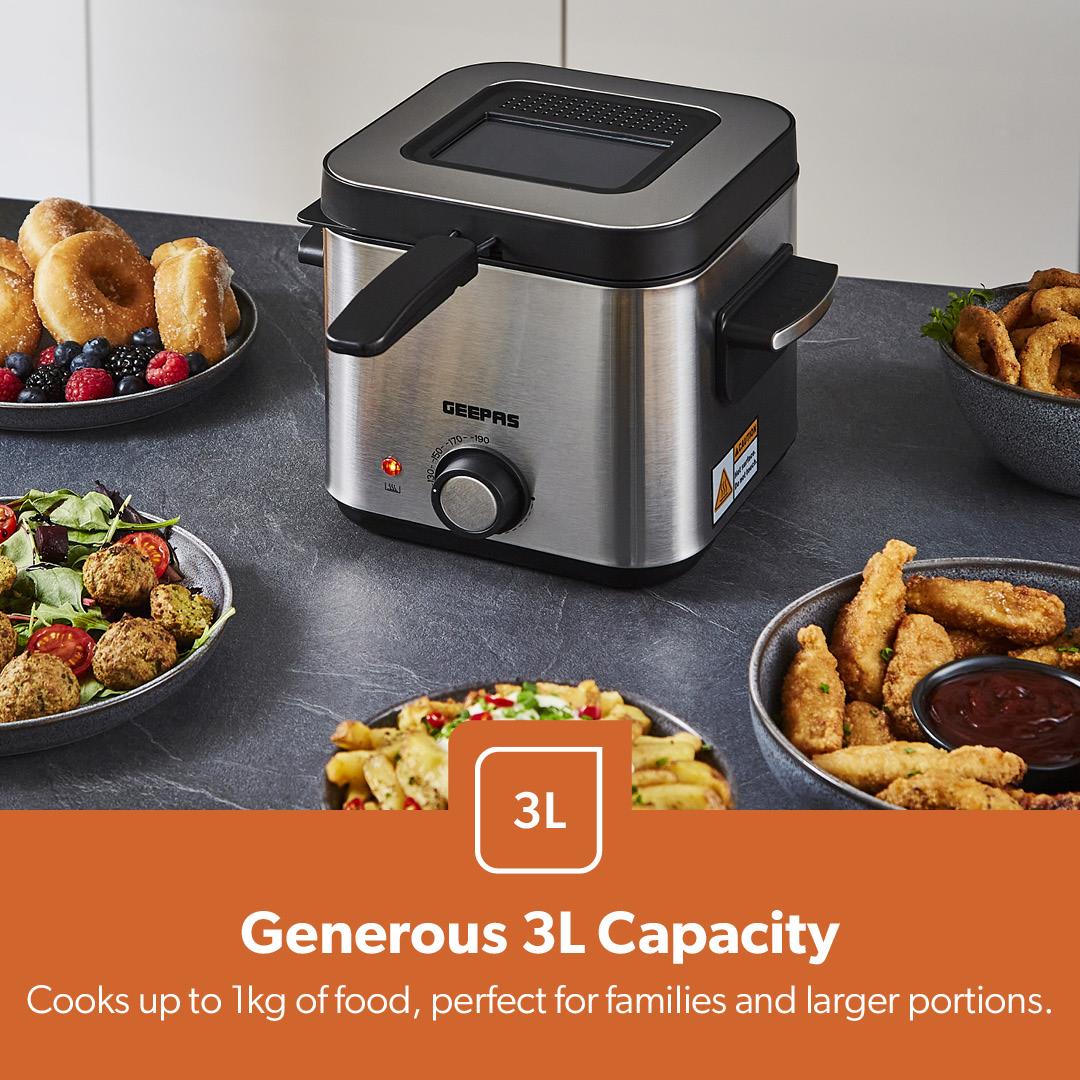 1.5L Stainless Steel Deep Fat Fryer With Viewing Window - Image 4