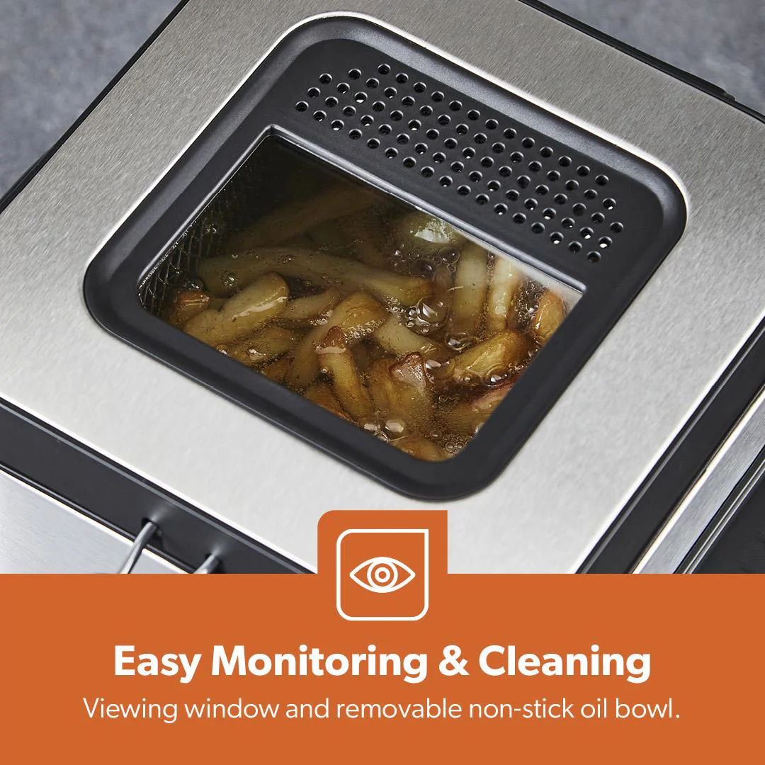 1.5L Stainless Steel Deep Fat Fryer With Viewing Window - Image 5