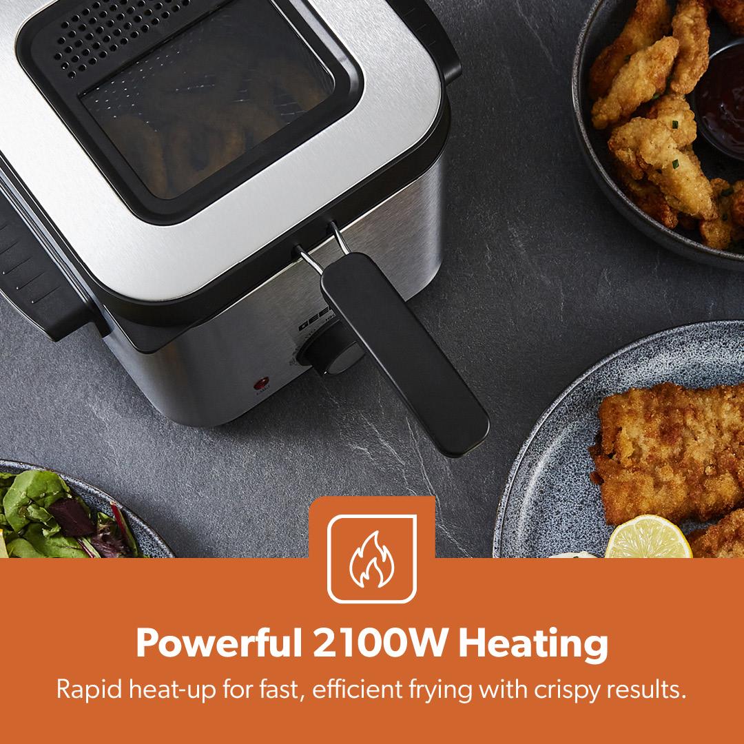 1.5L Stainless Steel Deep Fat Fryer With Viewing Window - Image 8